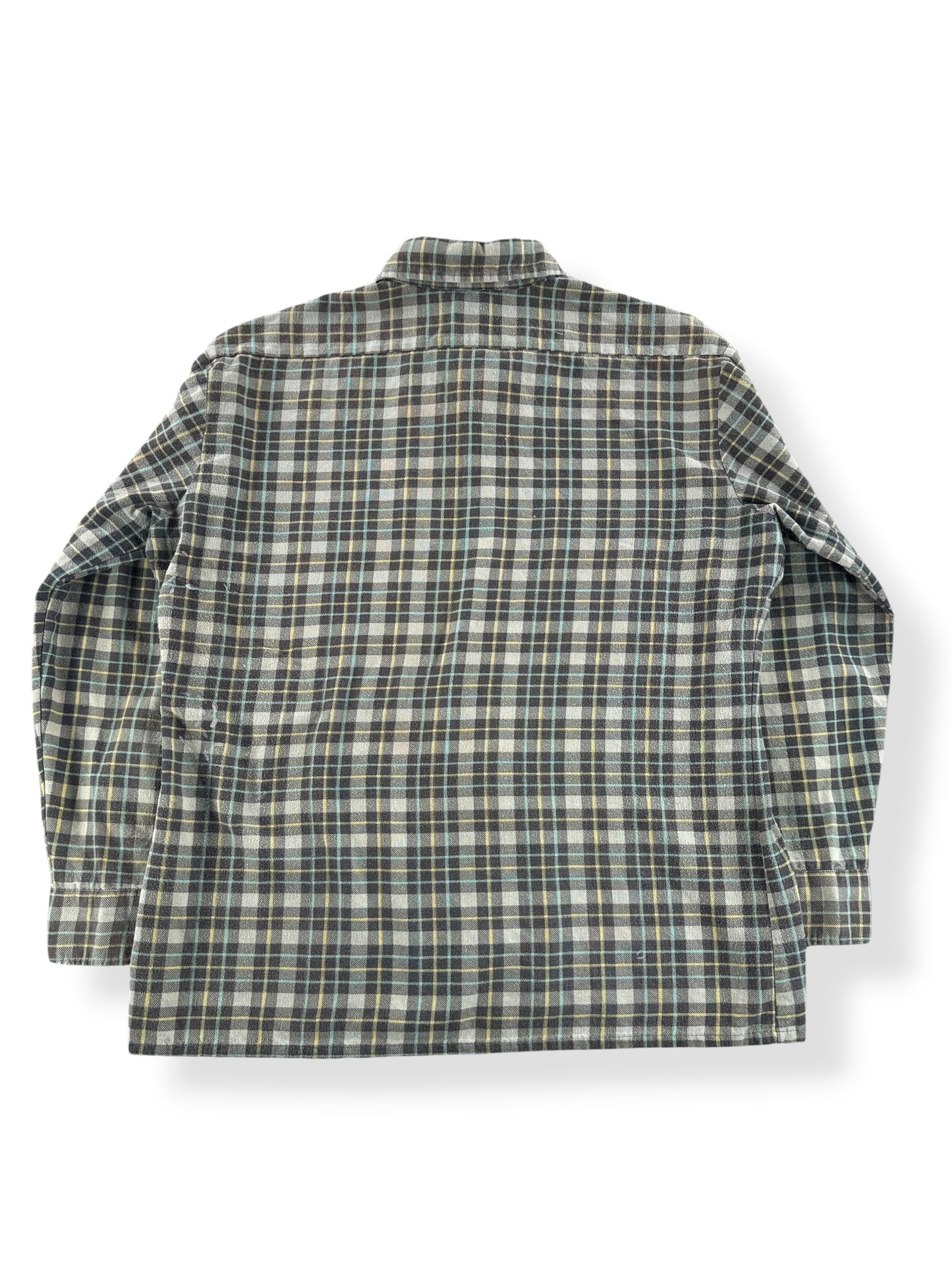 Back of Vintage Kingsport Cotton/Poly Flannel SZ L