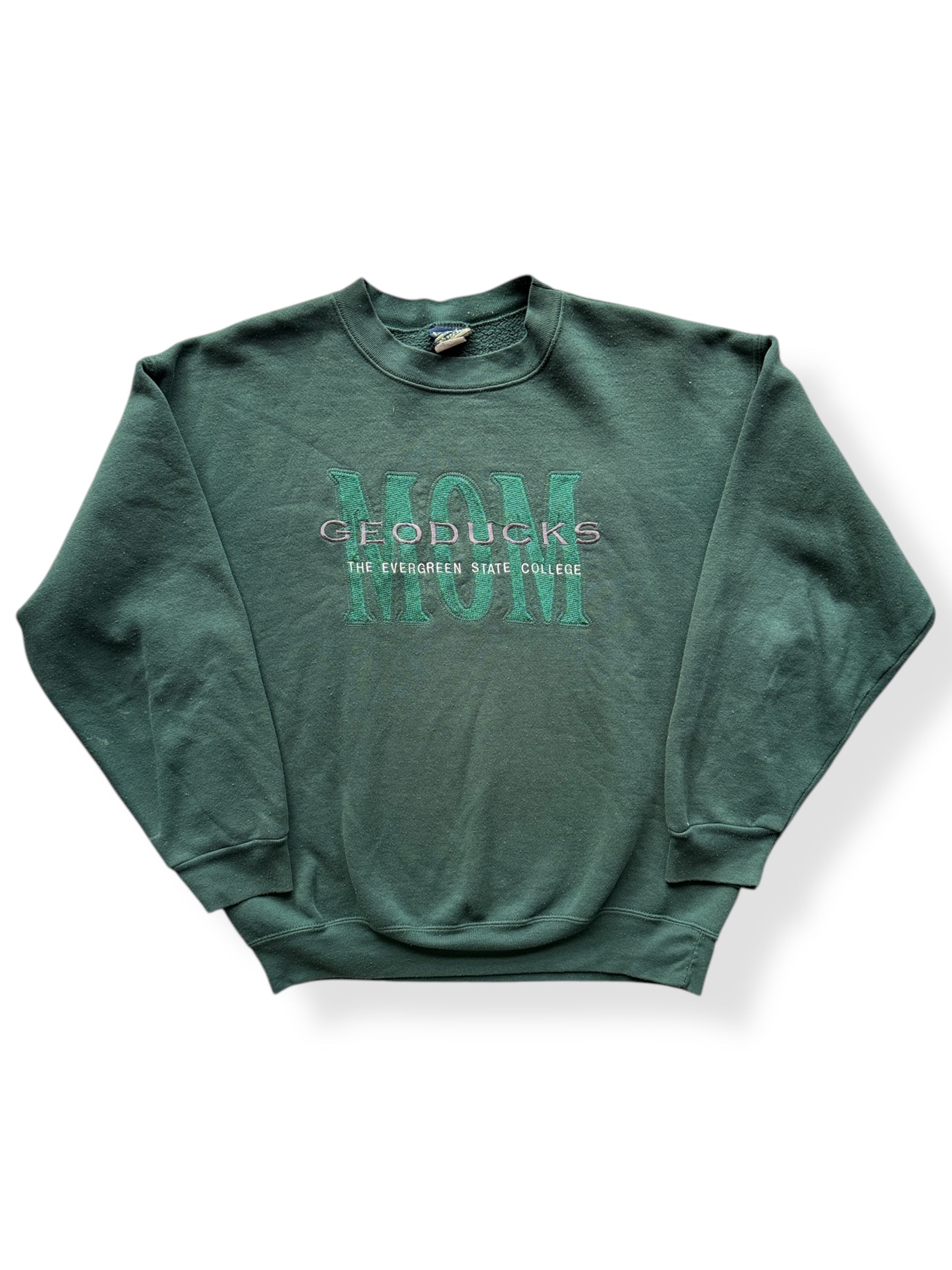 Front of Vintage Evergreen State College Geoducks Crewneck SZ L