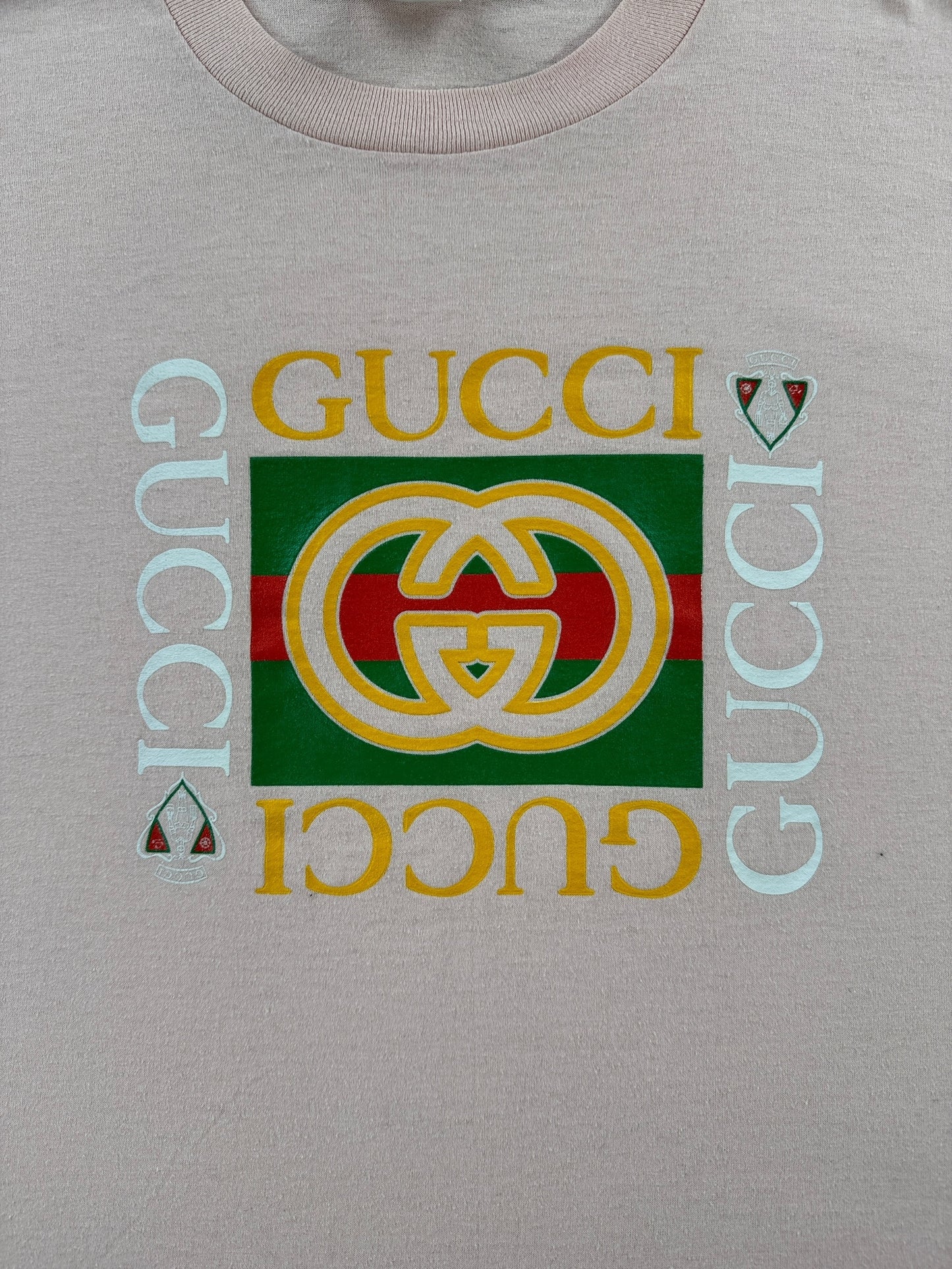 Graphic of Vintage Bootleg Gucci Tee SZ M