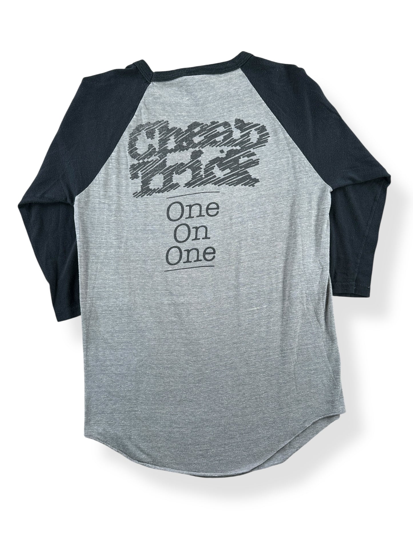 Back of Vintage Cheap Trick One on One Raglan SZ S