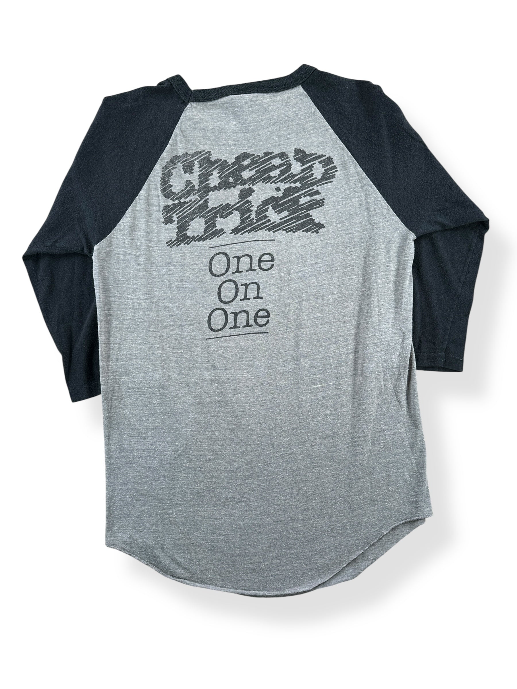 Back of Vintage Cheap Trick One on One Raglan SZ S