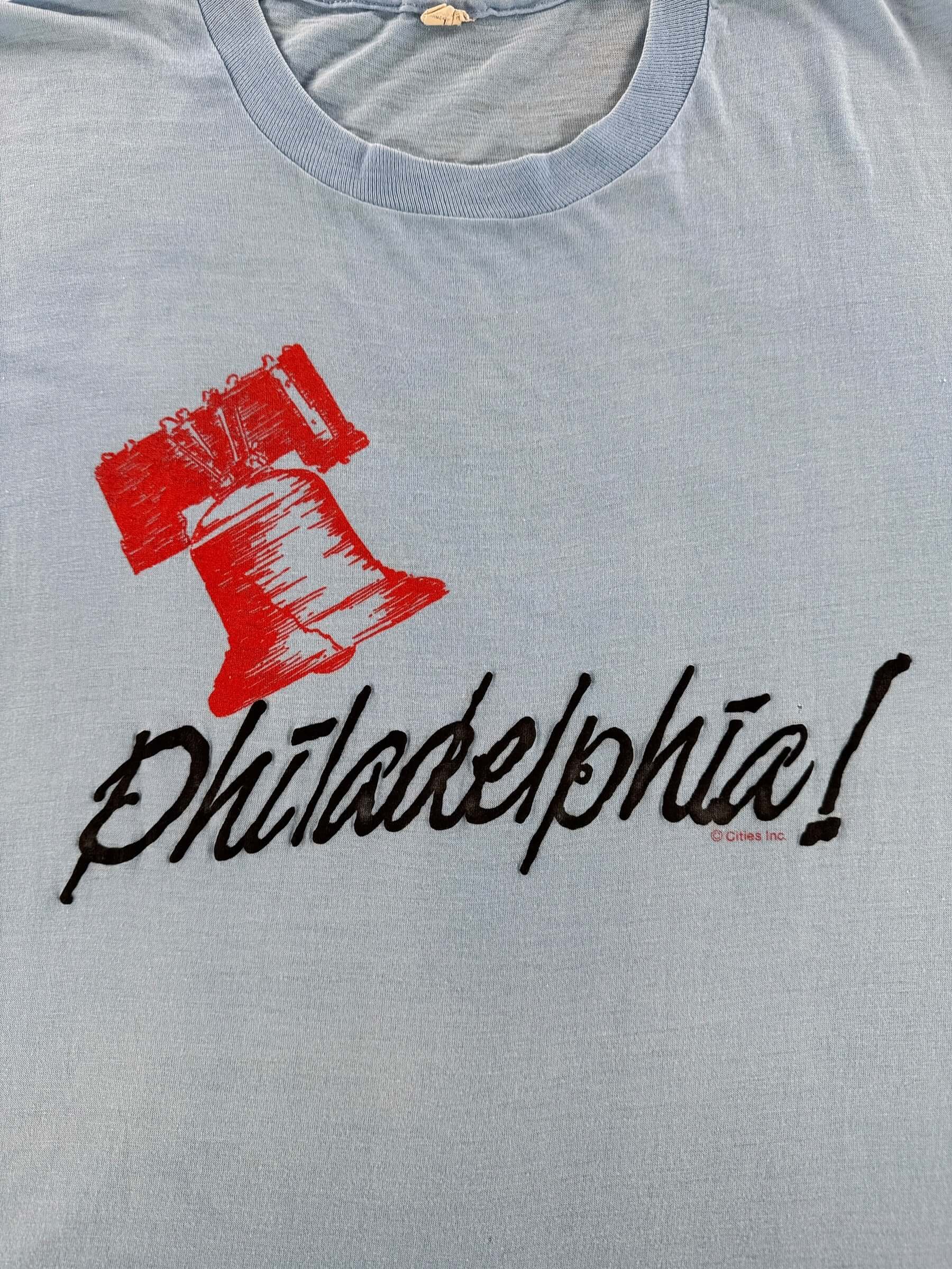 Graphic of Vintage 1980s Philadelphia Tee SZ L (Fits M)