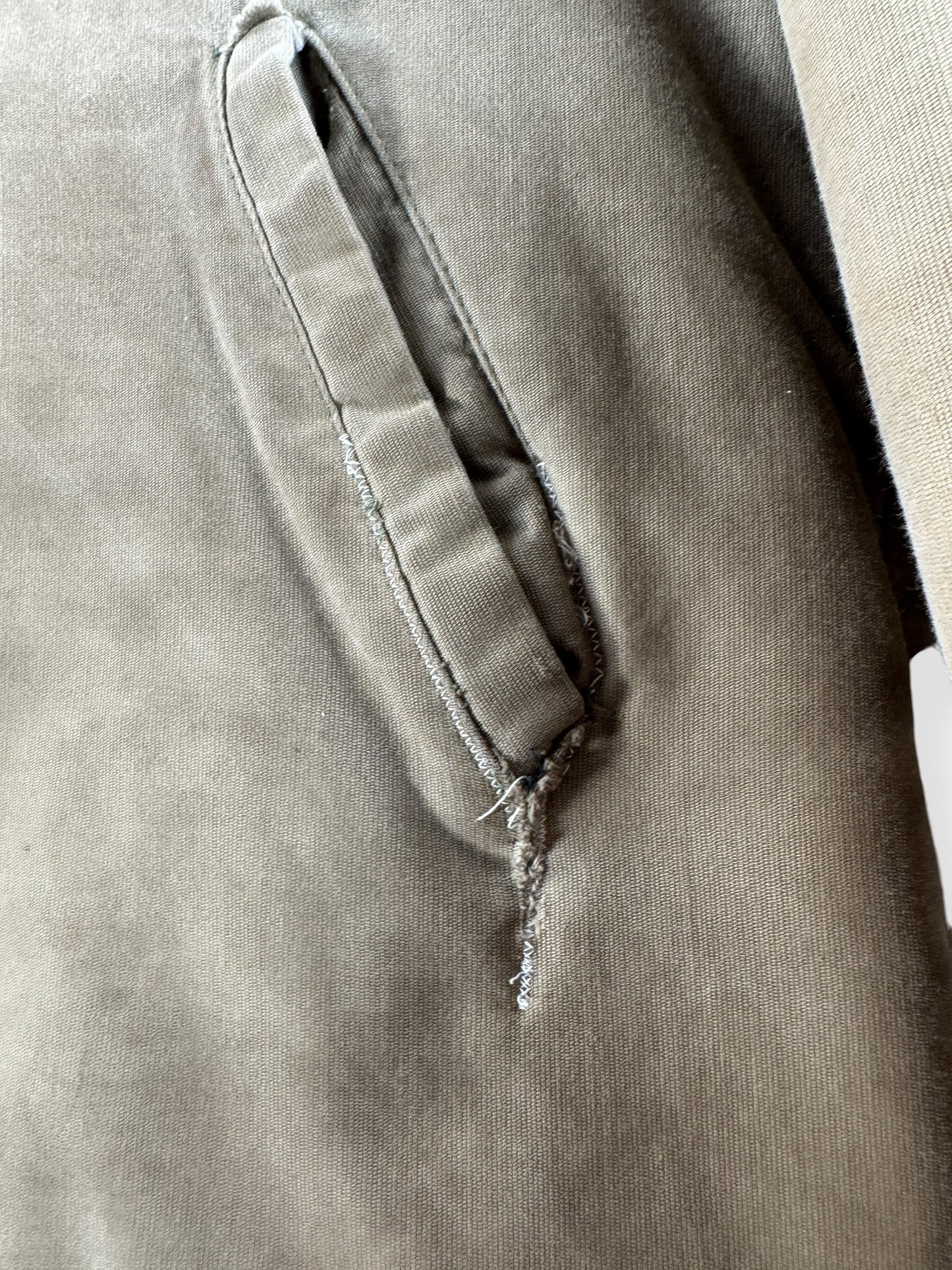 Repair on Vintage Salty Civilian N-1 Deck Jacket SZ XXL