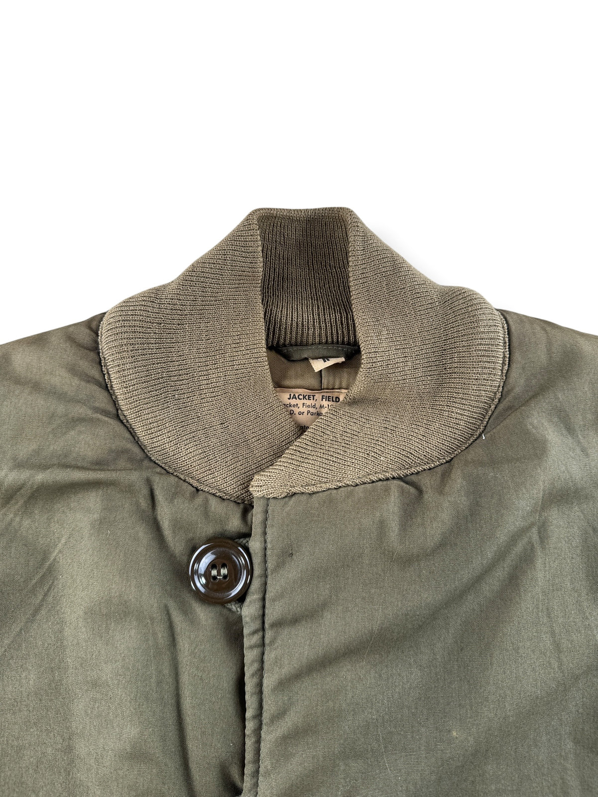 Collar on Vintage 1950s Field Jacket SZ 38R