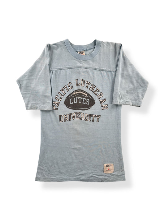 Front of Vintage Pacific Lutheran University Jersey Tee SZ XXS