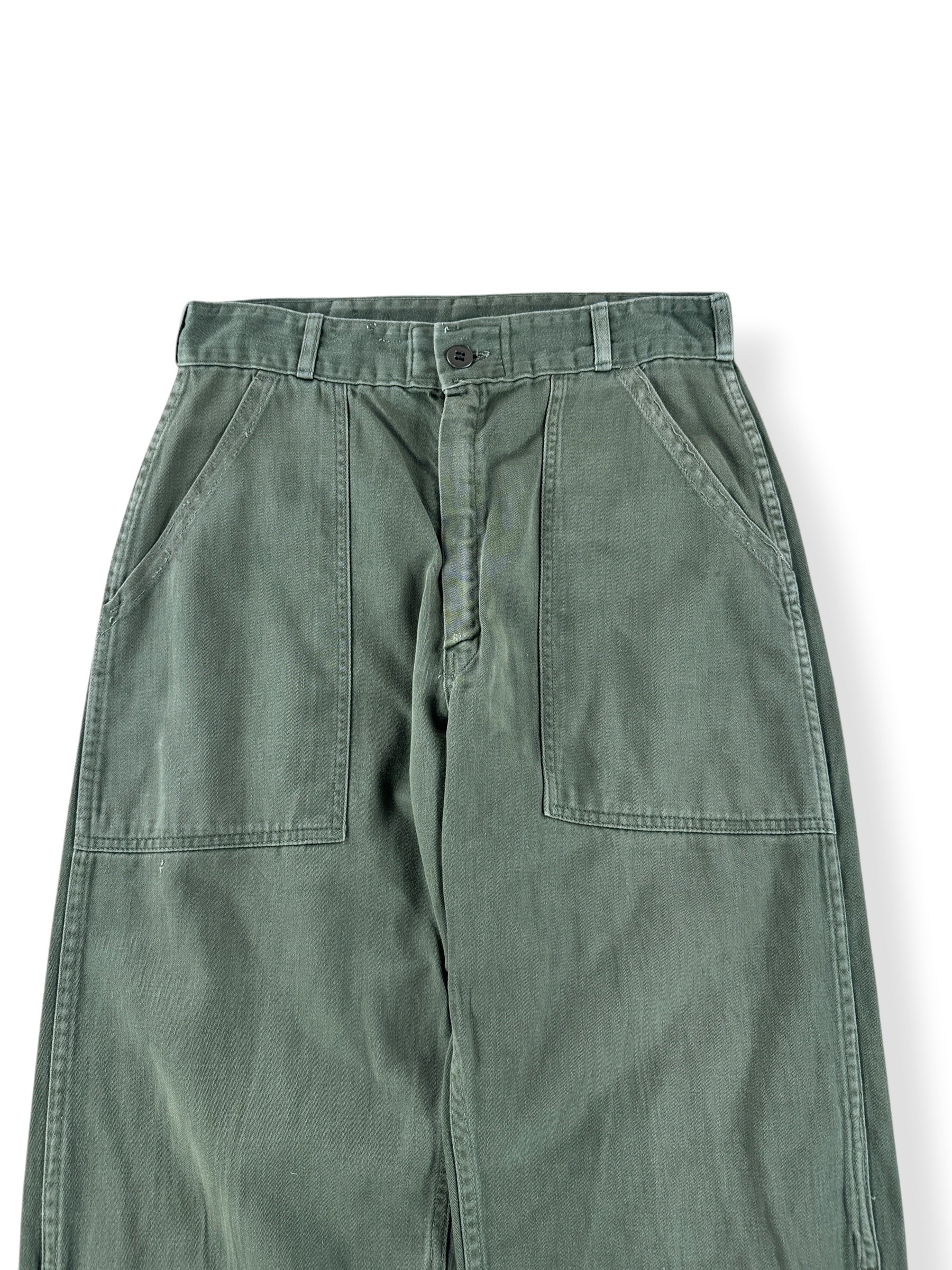 Front Close Up of Vintage 0G107 Trousers W28