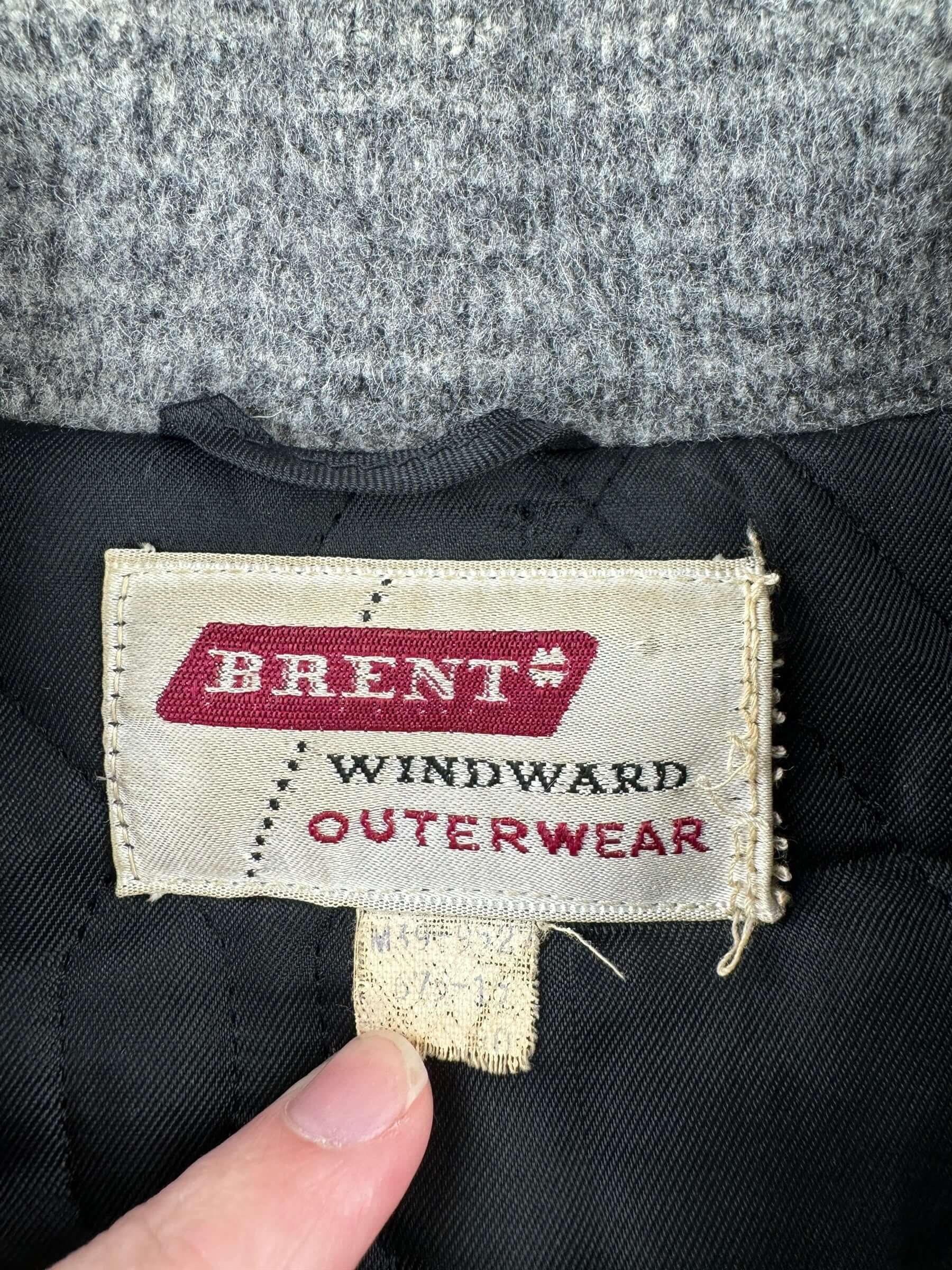 Tag on Vintage Brent Windward Outerwear Overcoat SZ L