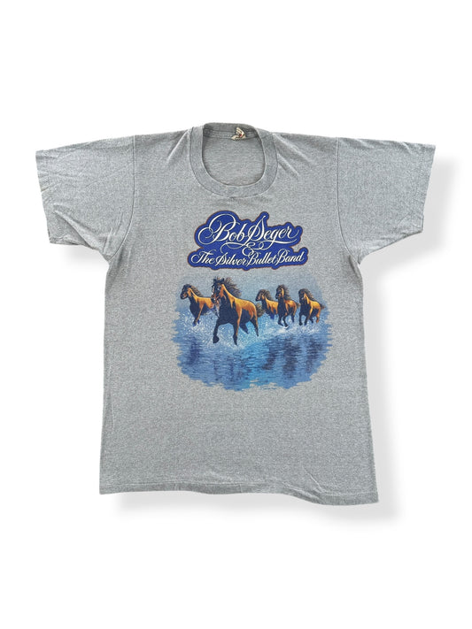 Front of Vintage 1983 Bob Seger Silver Bullet Band Tee SZ L (Fits M)