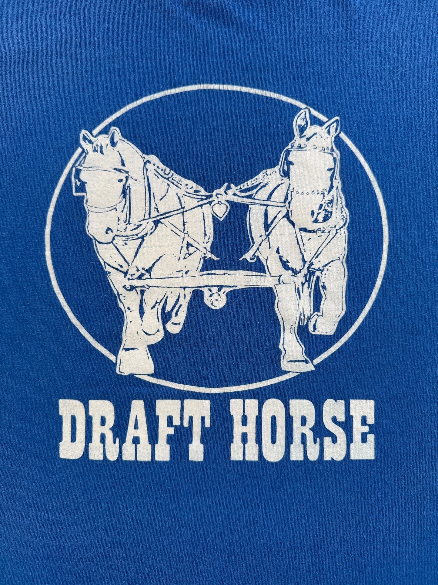 Graphic of Vintage Draft Horse Tee SZ M (Fits S)