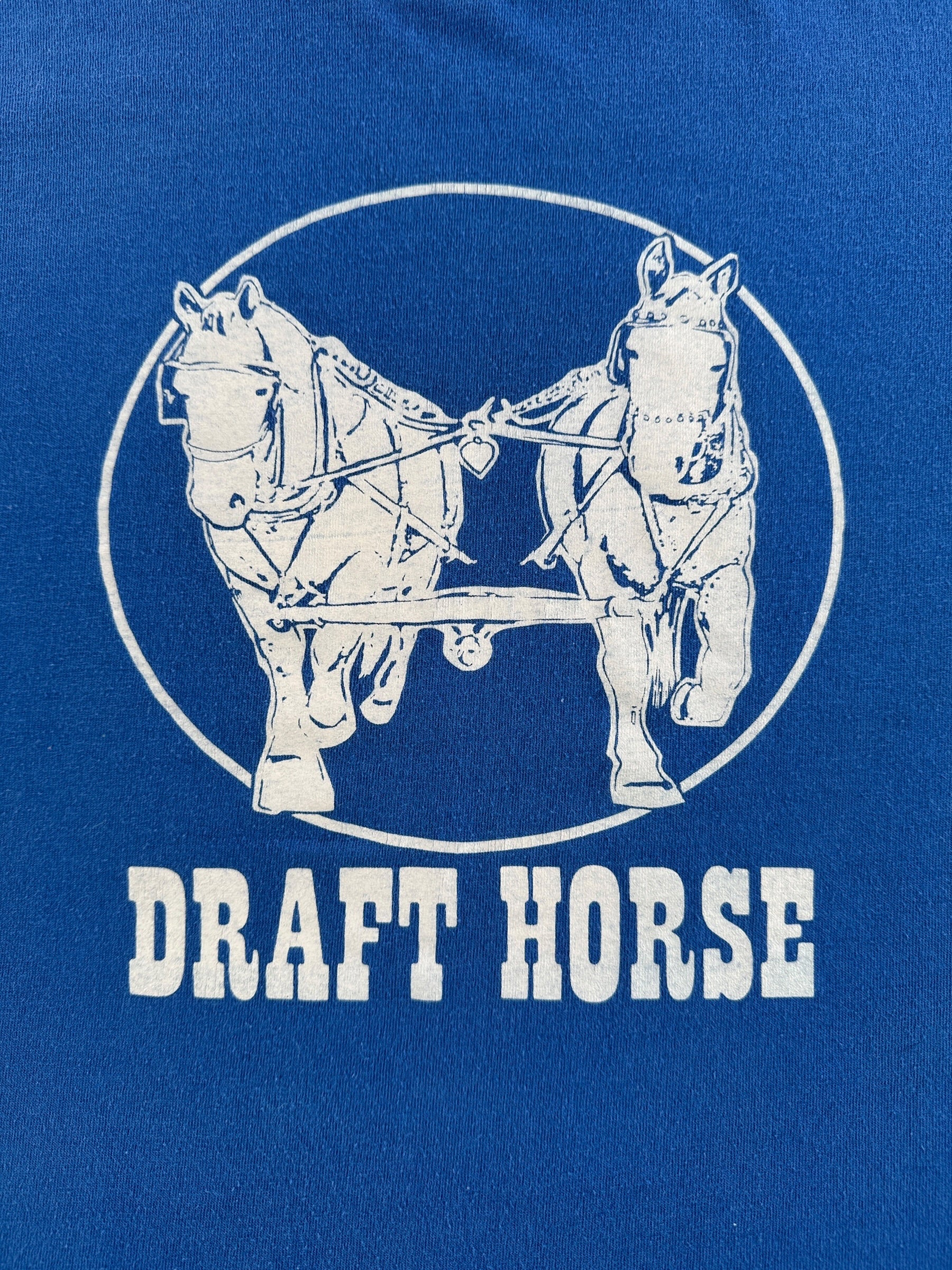 Graphic of Vintage Draft Horse Tee SZ M (Fits S)