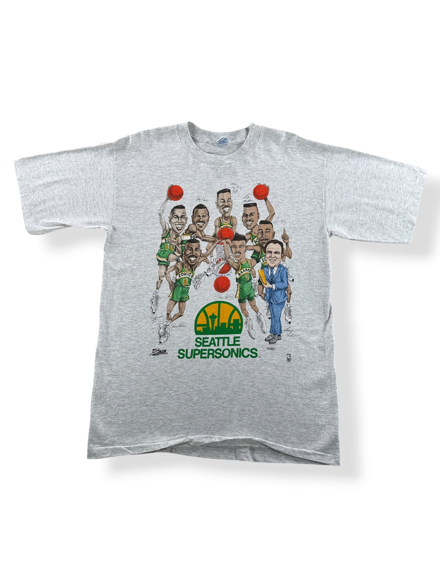 Front of Vintage Deadstock Seattle Sonics Tee SZ L