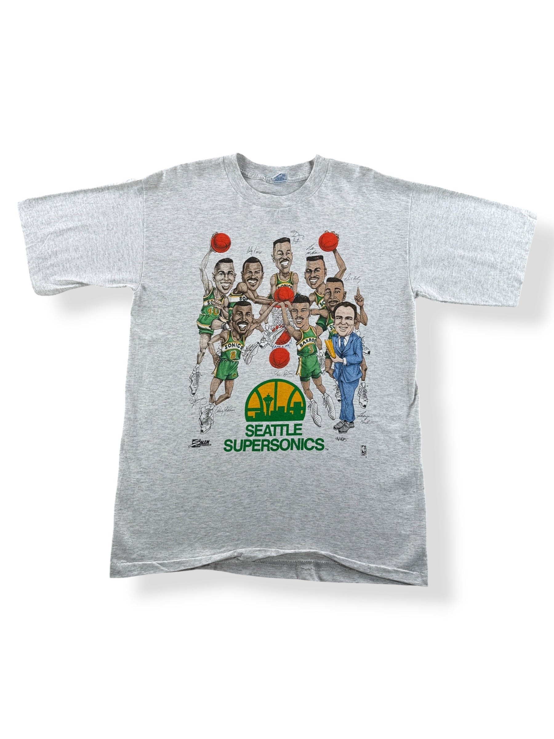 Front of Vintage Deadstock Seattle Sonics Tee SZ L