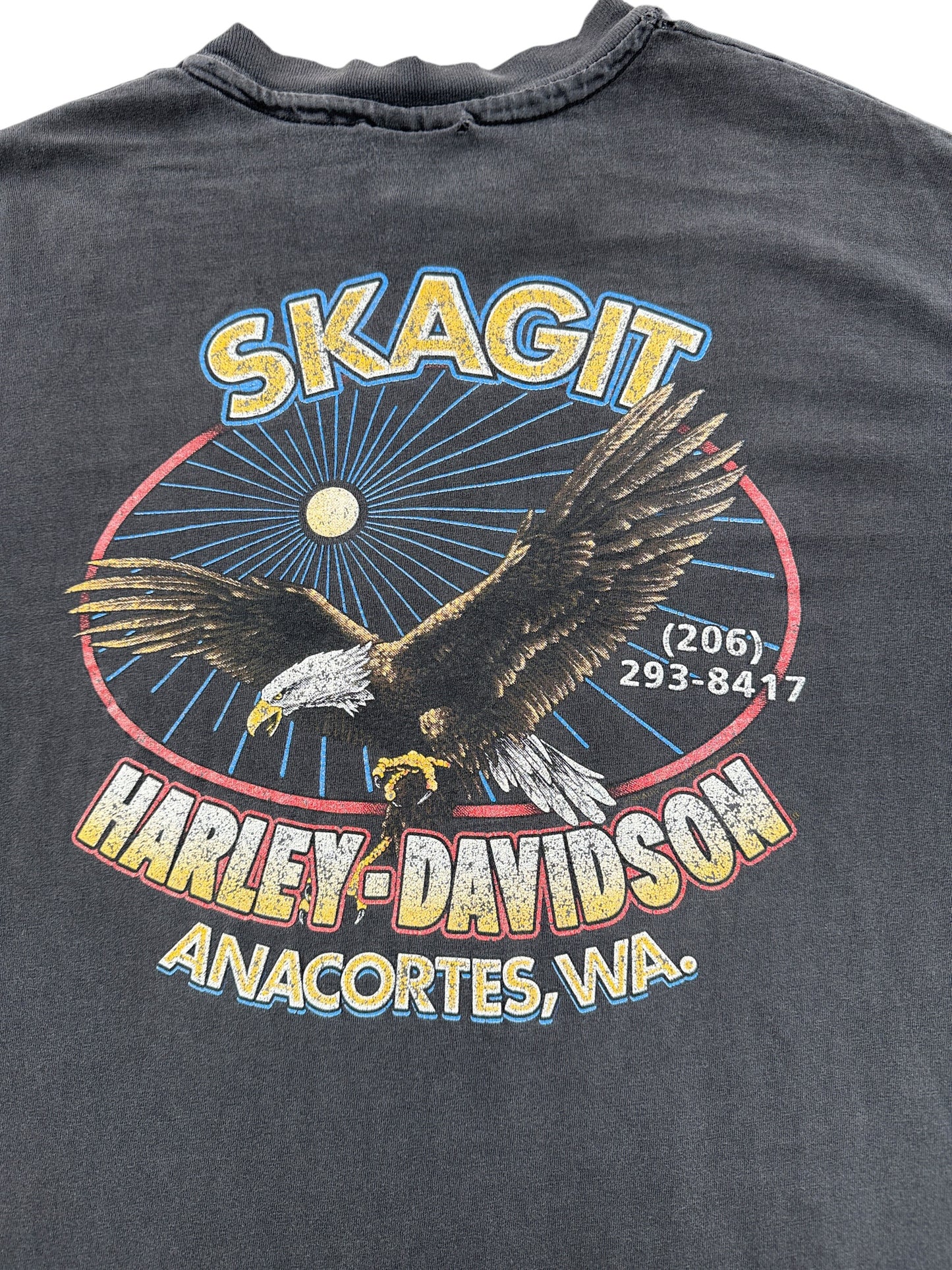 Back of Vintage 90's Harley MGD Tee SZ L