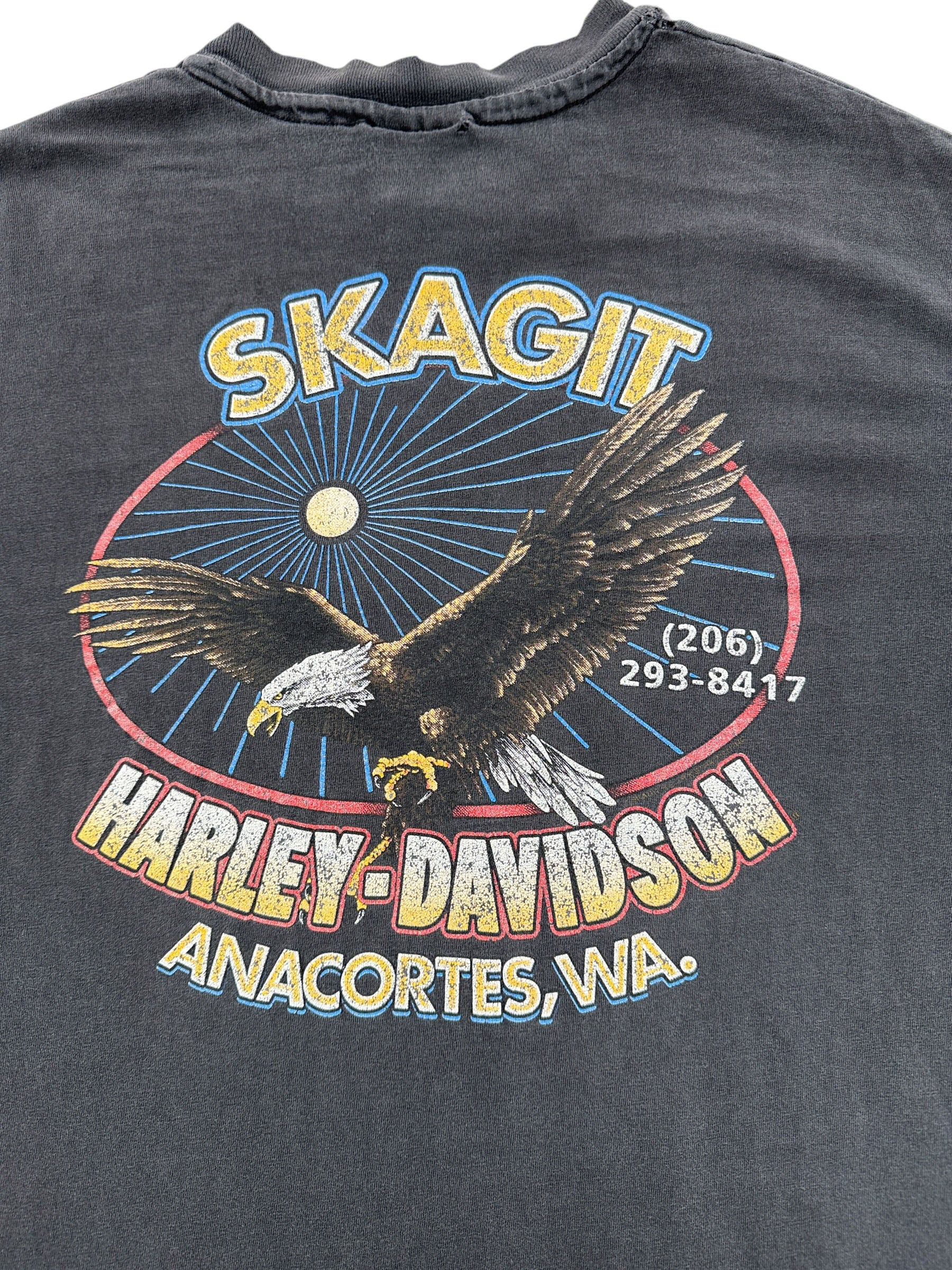Back of Vintage 90's Harley MGD Tee SZ L