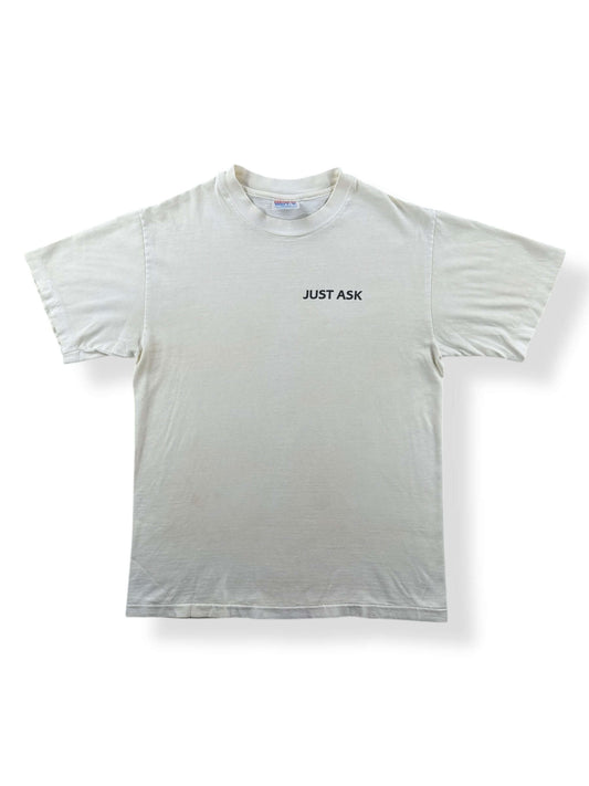 Front of Vintage Just Ask Tee SZ S