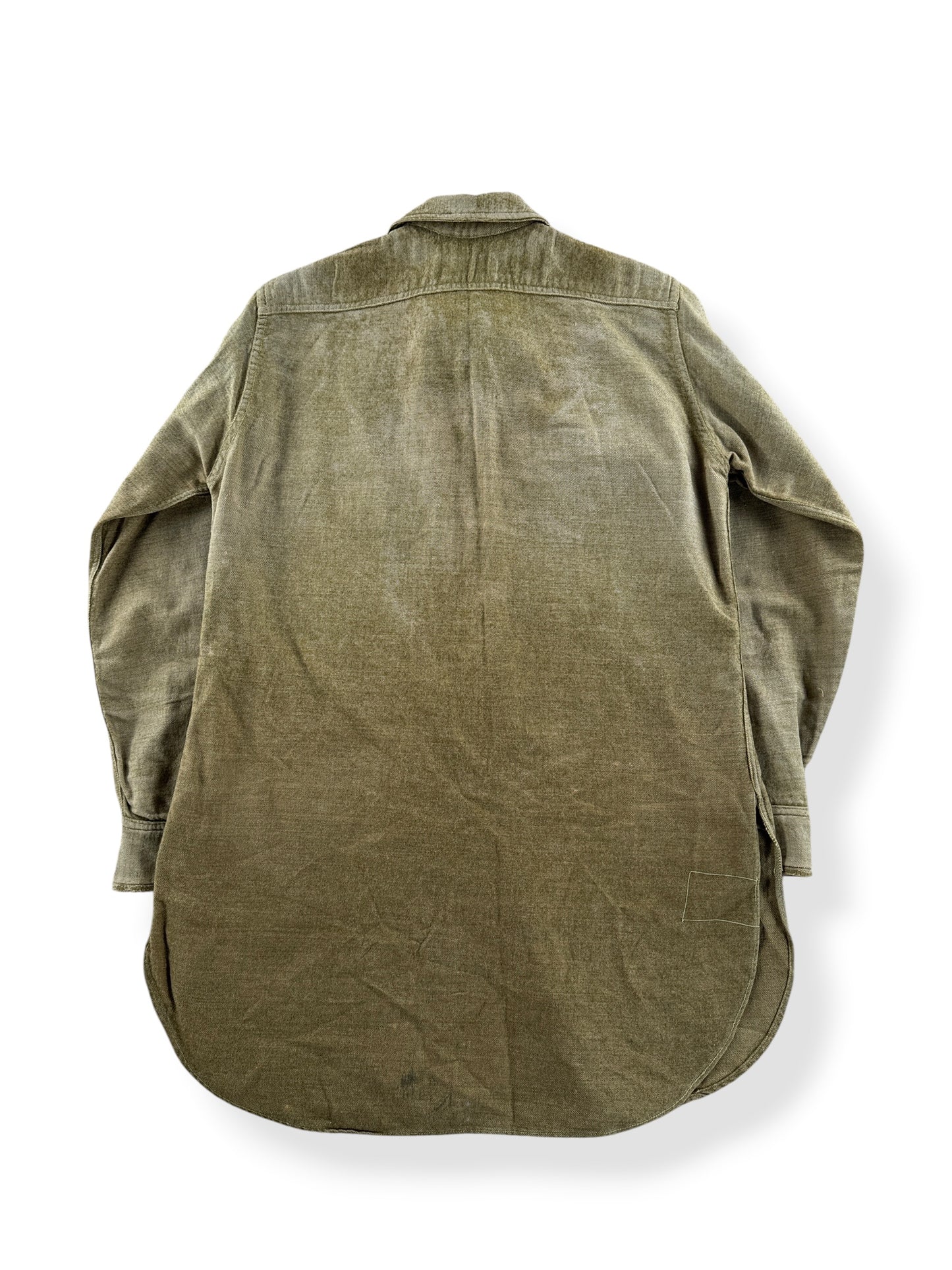 Back of Vintage WW1 Converted Army Shirt SZ S