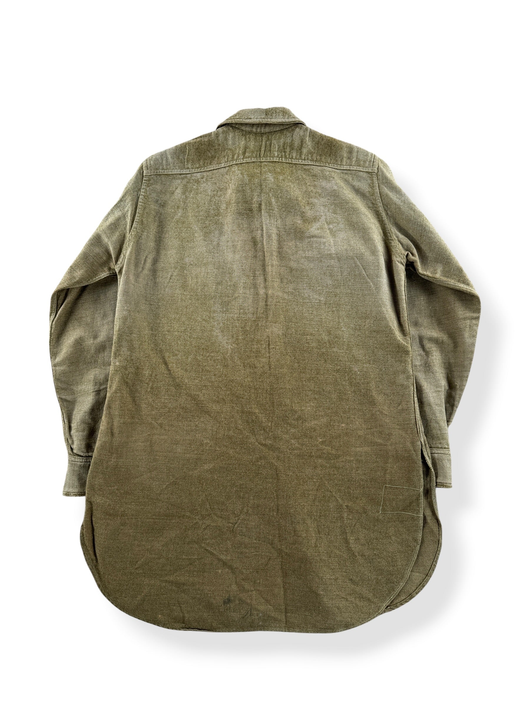 Back of Vintage WW1 Converted Army Shirt SZ S