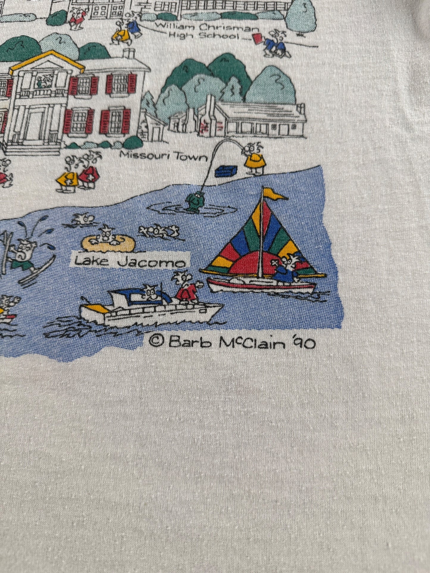 Copyright of back graphic on Vintage Independence Missouri Tee SZ L (Fits M)