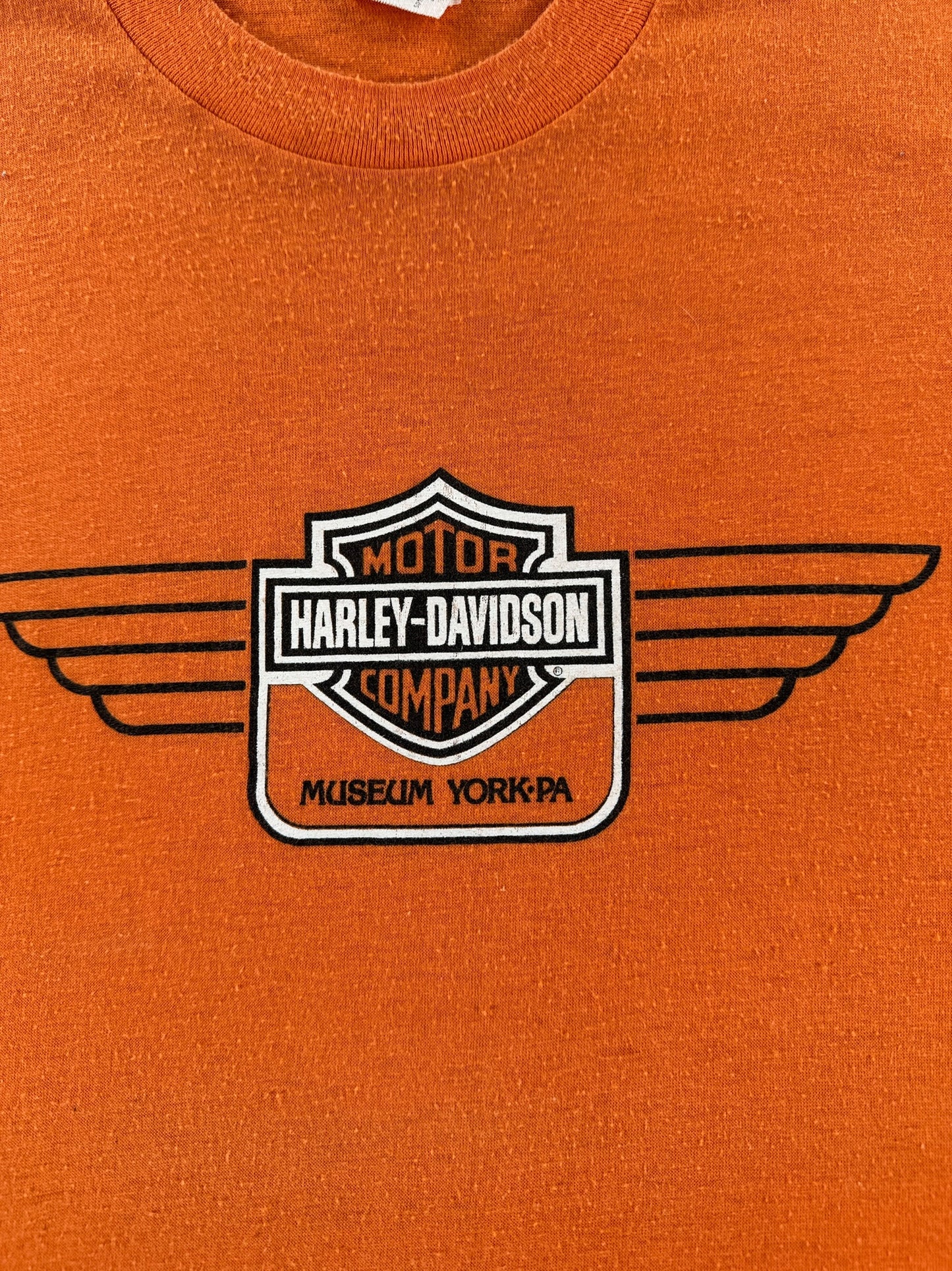 Graphic of Vintage Harley Davidson Museum York PA Tee SZ L (Fits M)