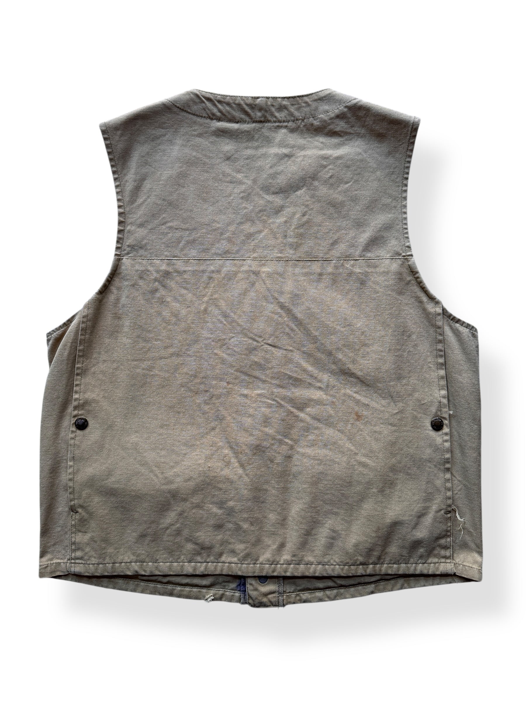 Back of Vintage Filson Tin Cloth Vest SZ 40