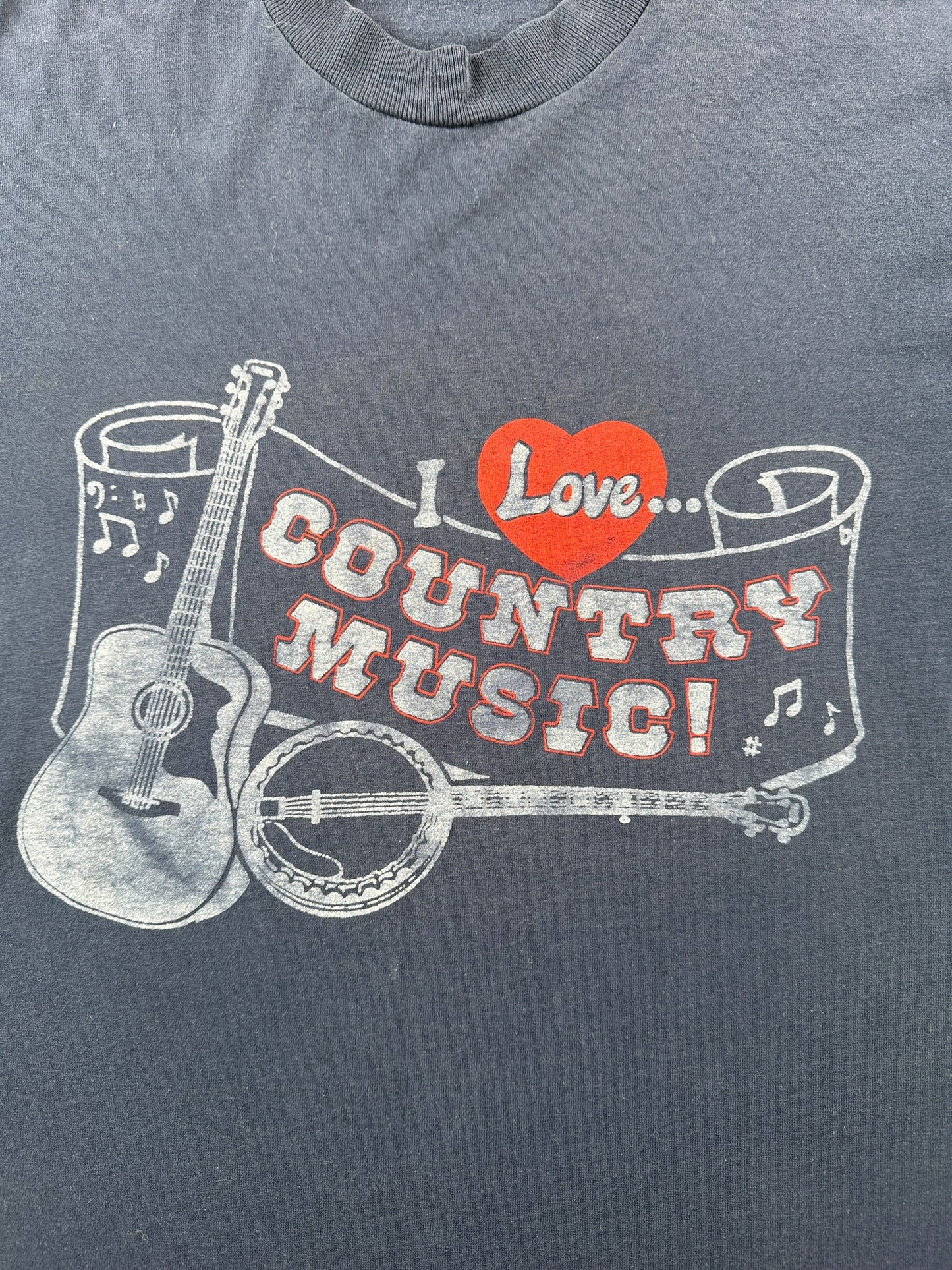 Graphic of Vintage Screen Stars I Love Country Music Tee SZ XL (Fits L)