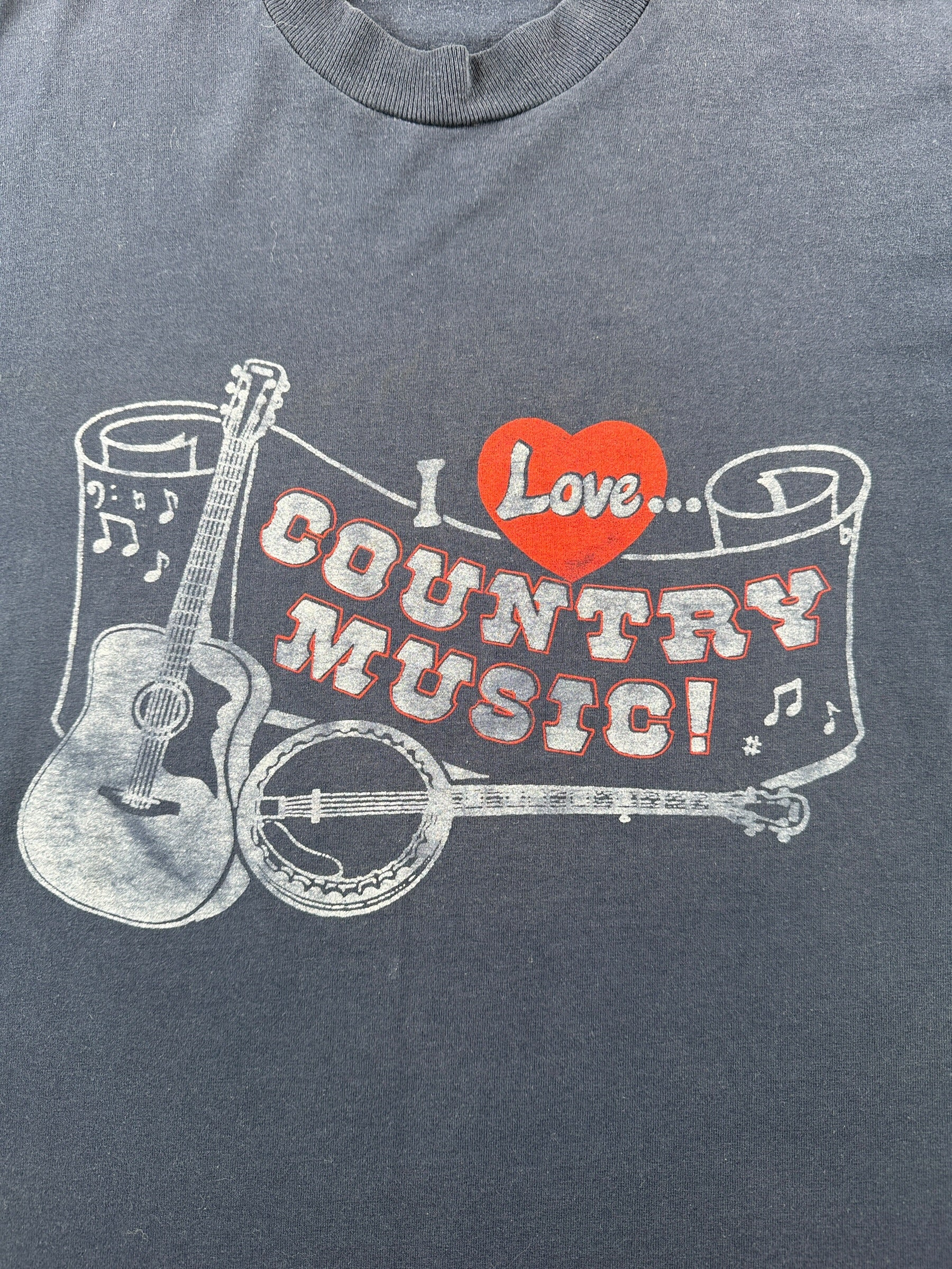 Graphic of Vintage Screen Stars I Love Country Music Tee SZ XL (Fits L)