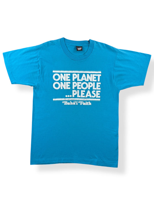 Front of Vintage Bahai Faith Puffy Print Tee SZ L (Fits M)