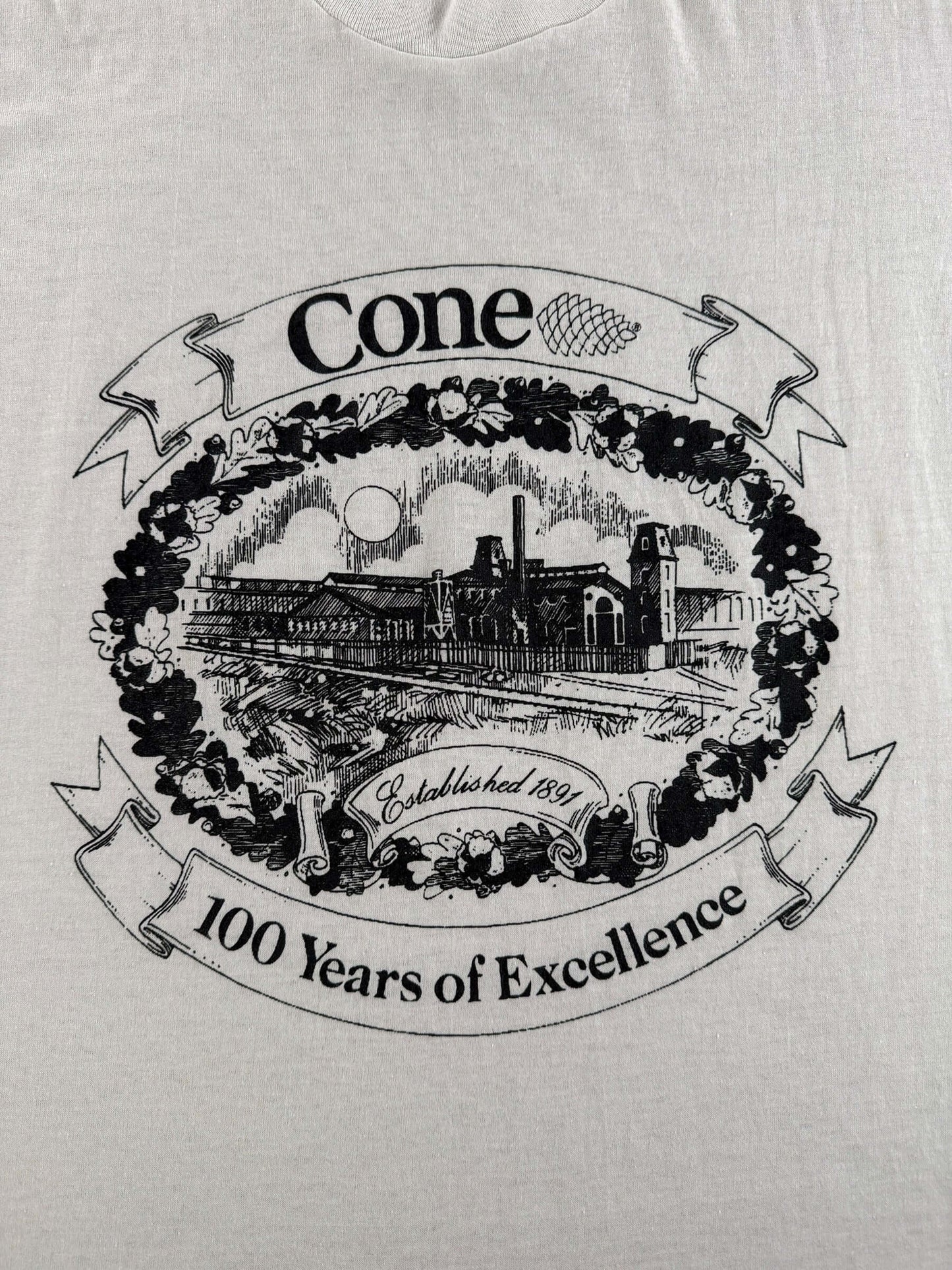 Graphic of Vintage Cone 100 Year Anniversary Tee SZ XL (Fits L)