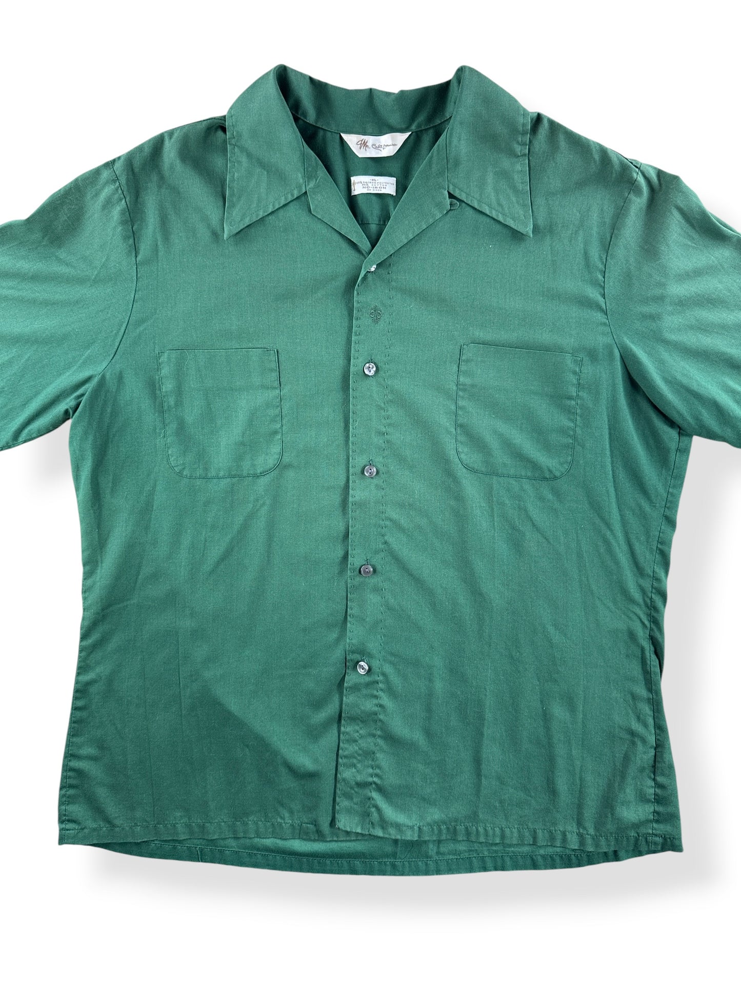 Close up of front on Vintage Mr. California Loop Collar Shirt 