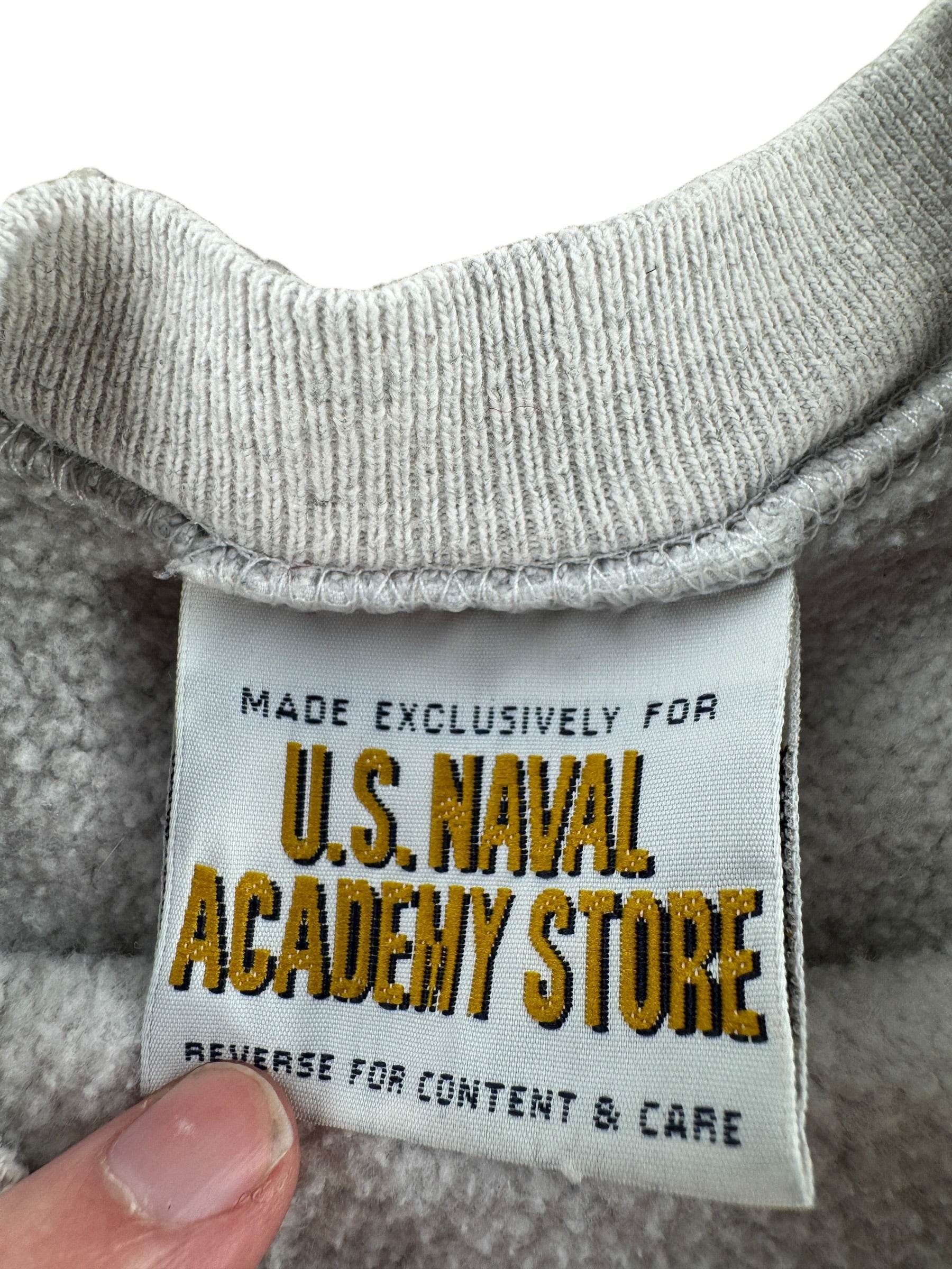 Tag on Vintage “Reverse Weave” Navy Sweatshirt SZ XL