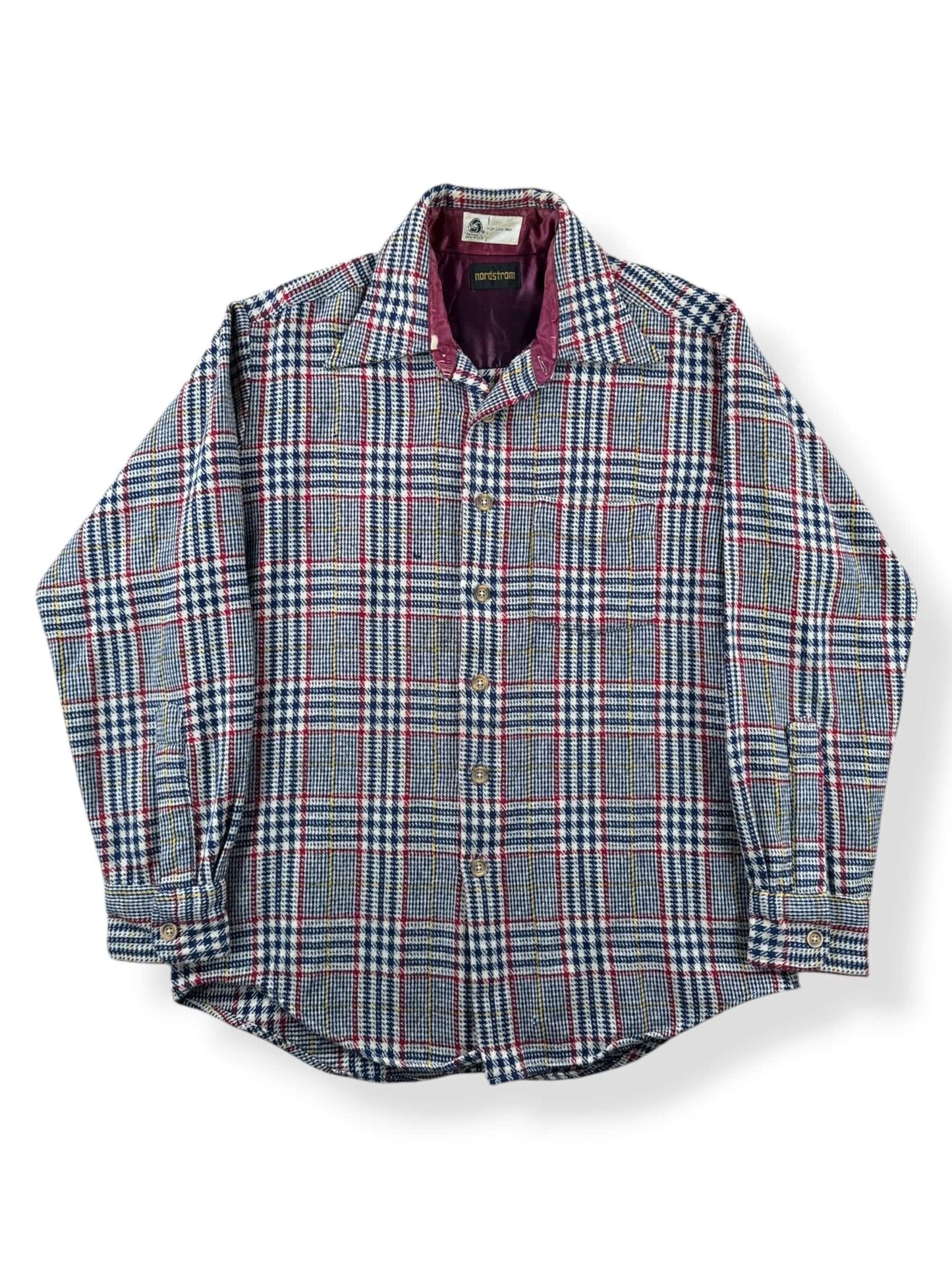 Front of Vintage Nordstrom Wool Blend Flannel SZ L