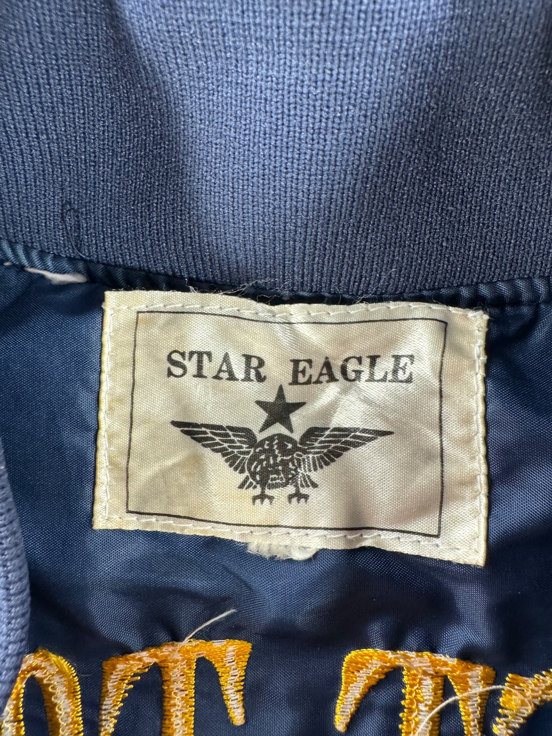 Label on Vintage 80s Souvenir Jacket SZ M
