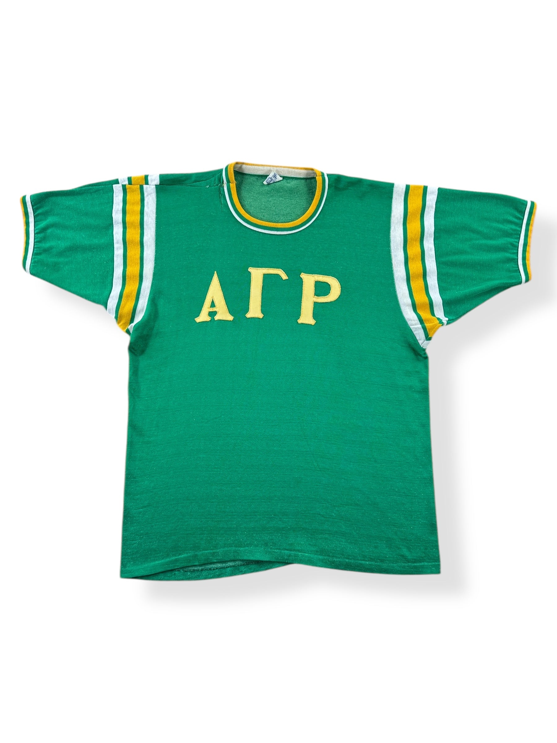 Front of Vintage Mason Green Frat Durene Jersey SZ L