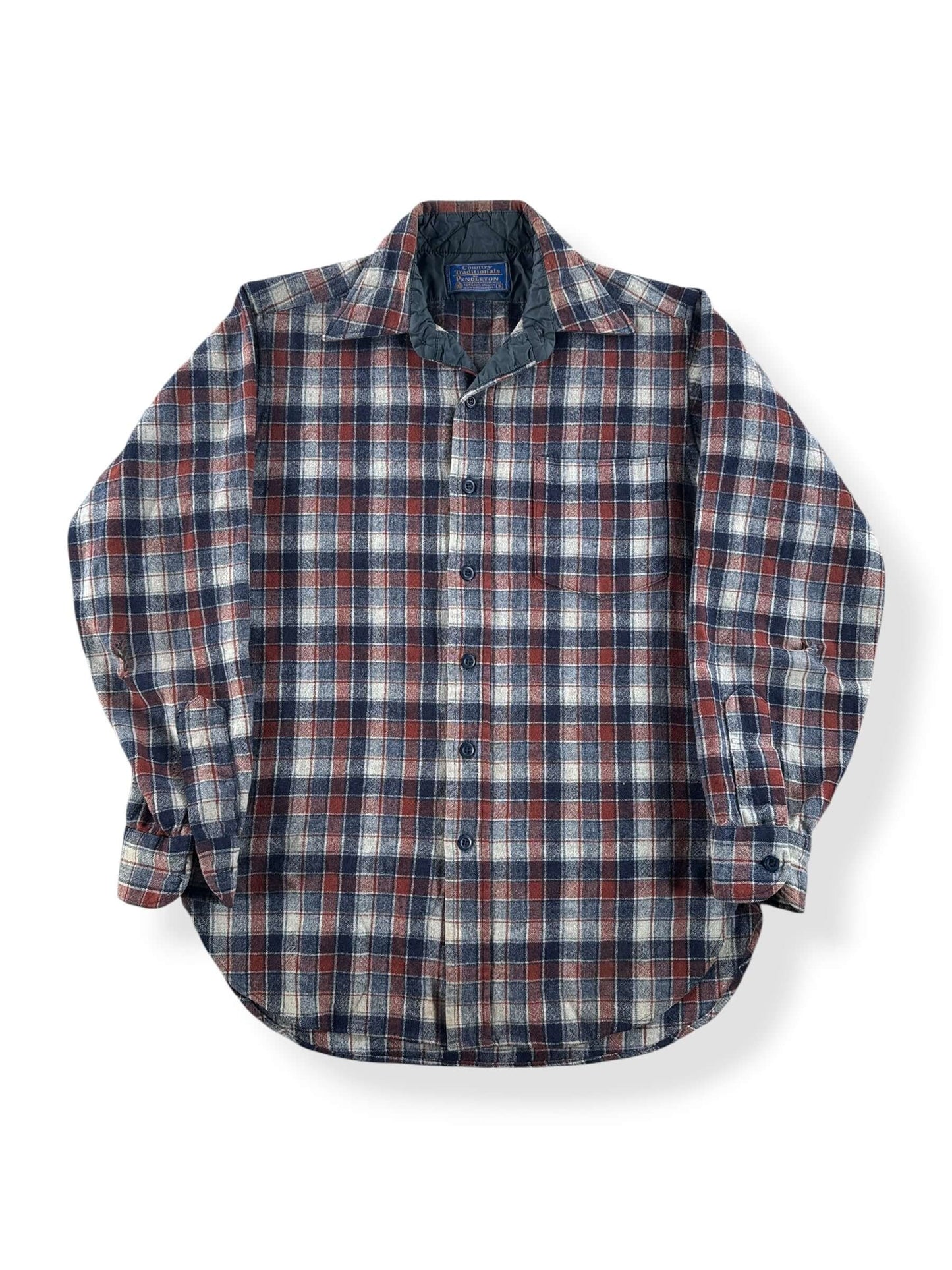 Front of Vintage Pendleton Country Traditionals Flannel SZ S- AS IS