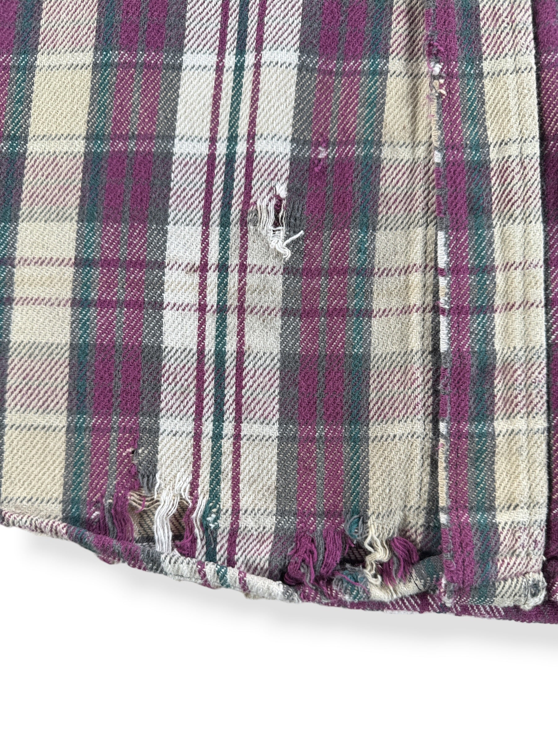 Damage On Vintage St Johns Bay Cotton Flannel SZ XLT