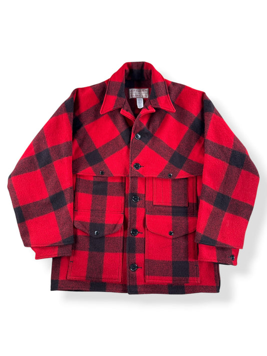 Front of Vintage Filson Buffalo Plaid Double Mac SZ 42