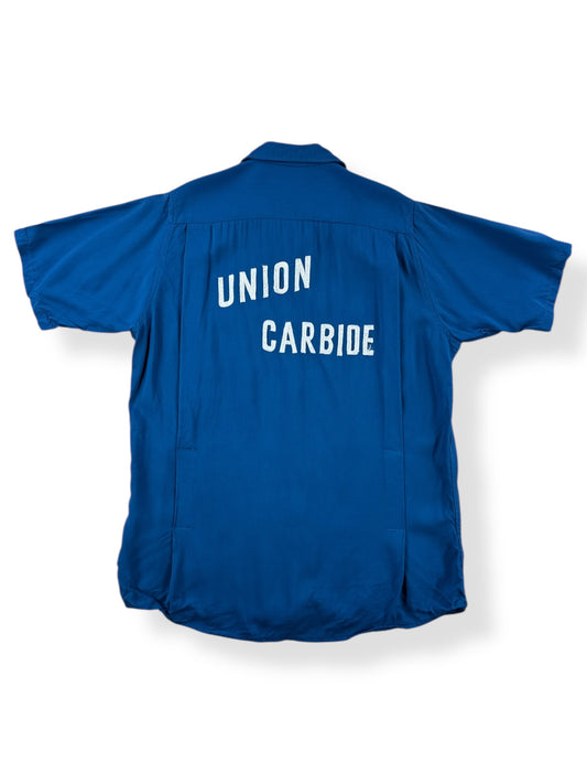 Back of Vintage Union Carbide Bowling Shirt SZ M