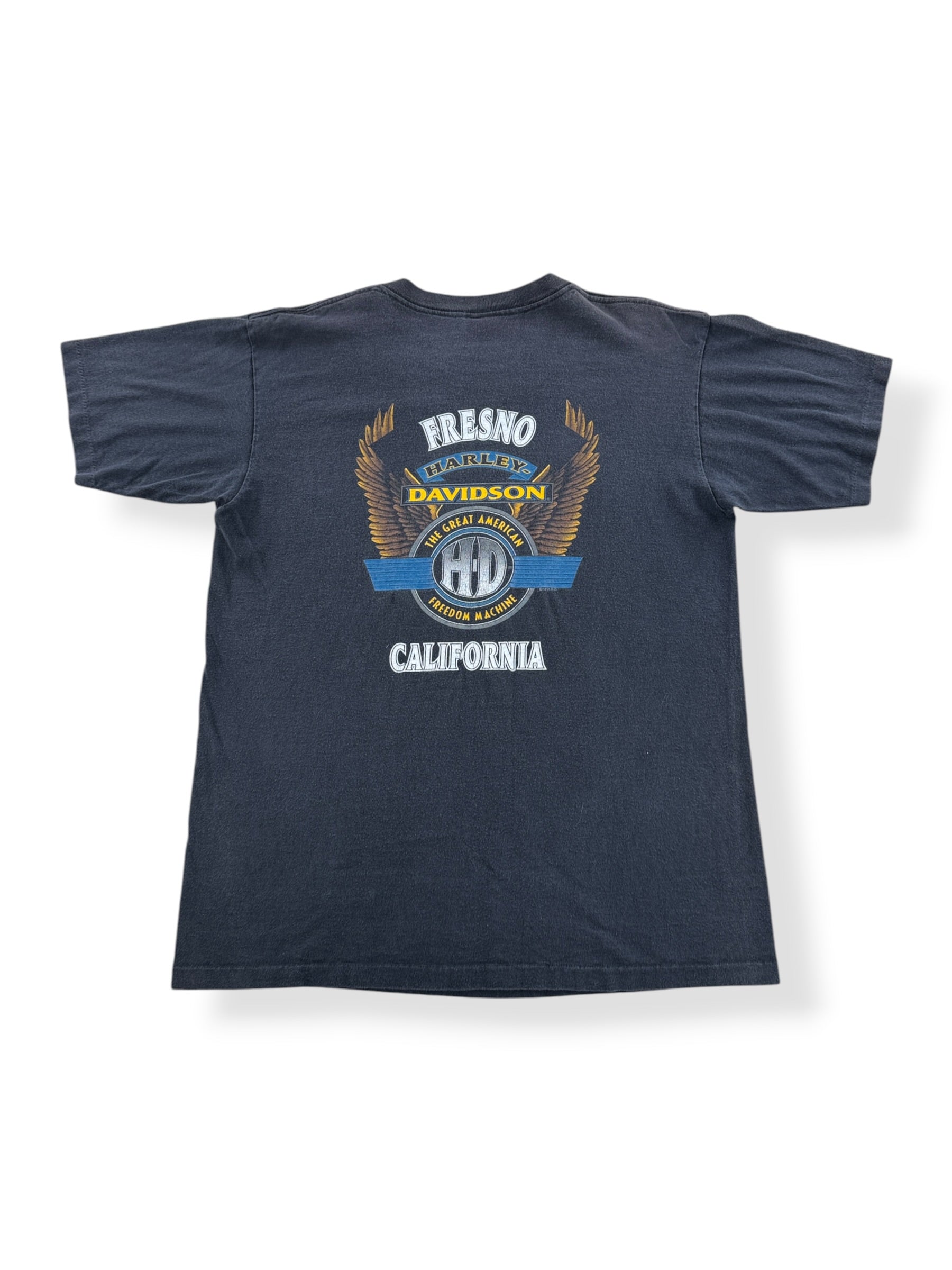 Back of Vintage '95 Harley Cali Tee SZ L
