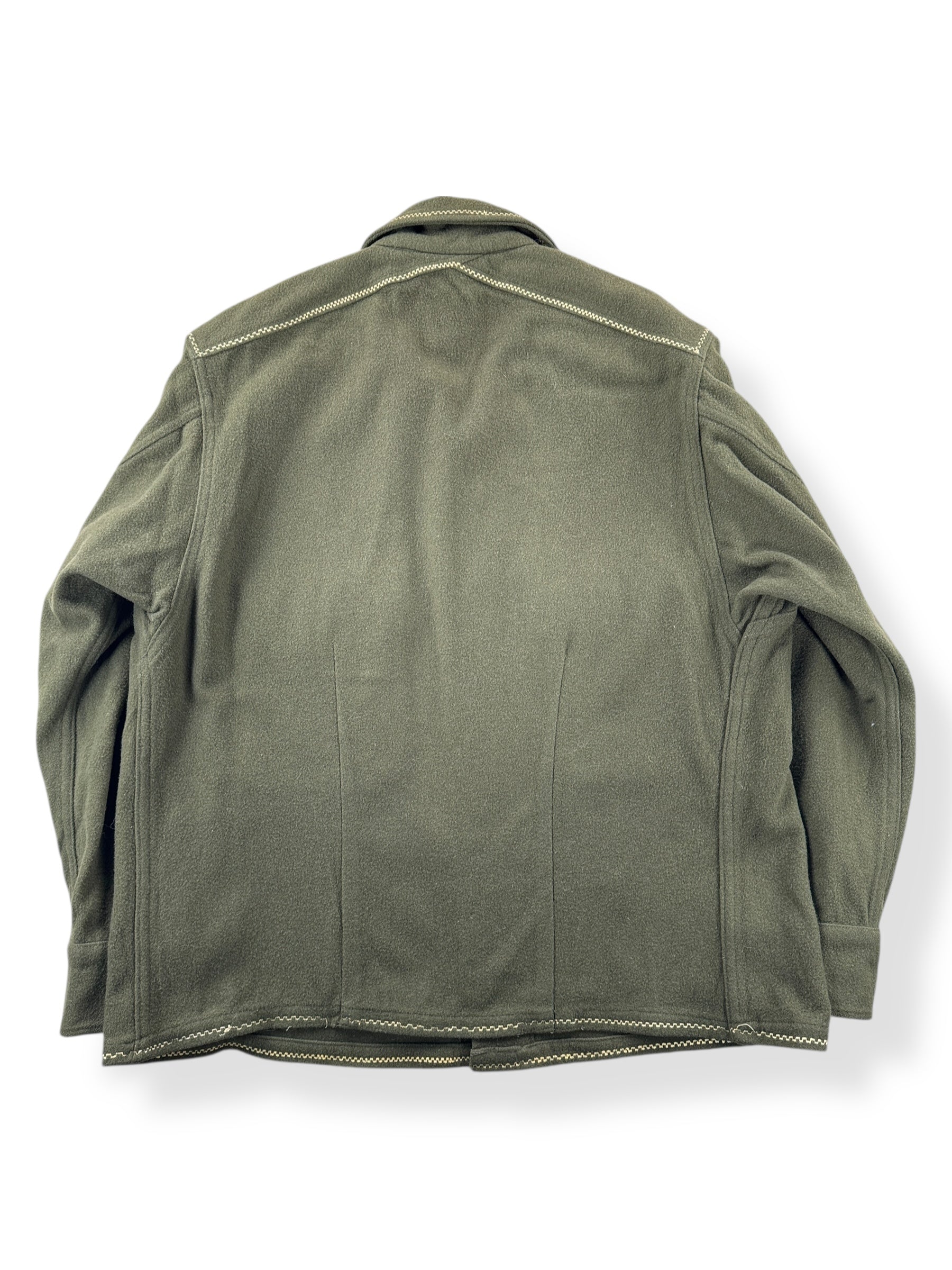 Back of Vintage Customized Korean War Wool Top SZ L