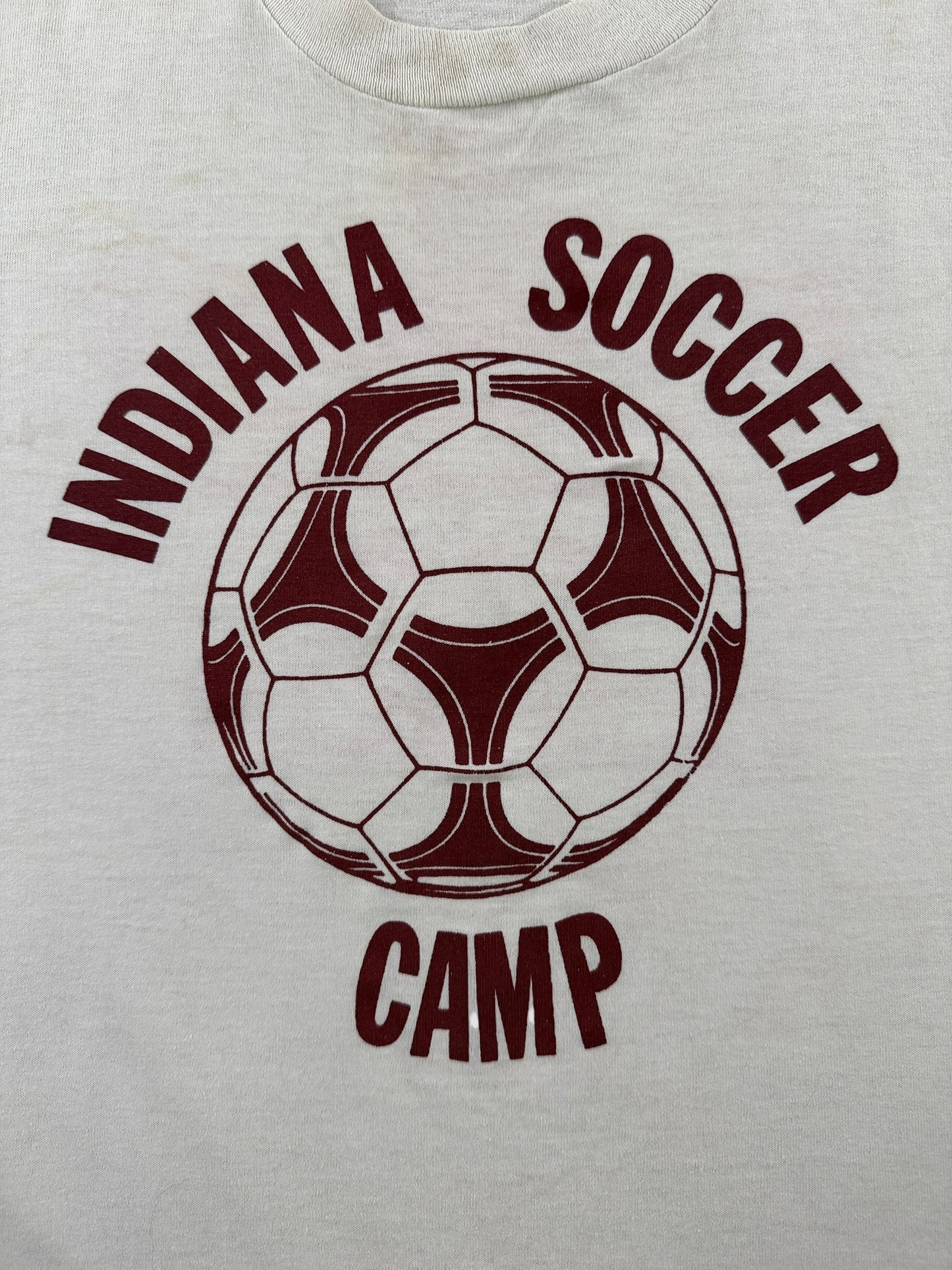 Graphic of Vintage Indiana Soccer Camp Tee SZ M (Fits S)