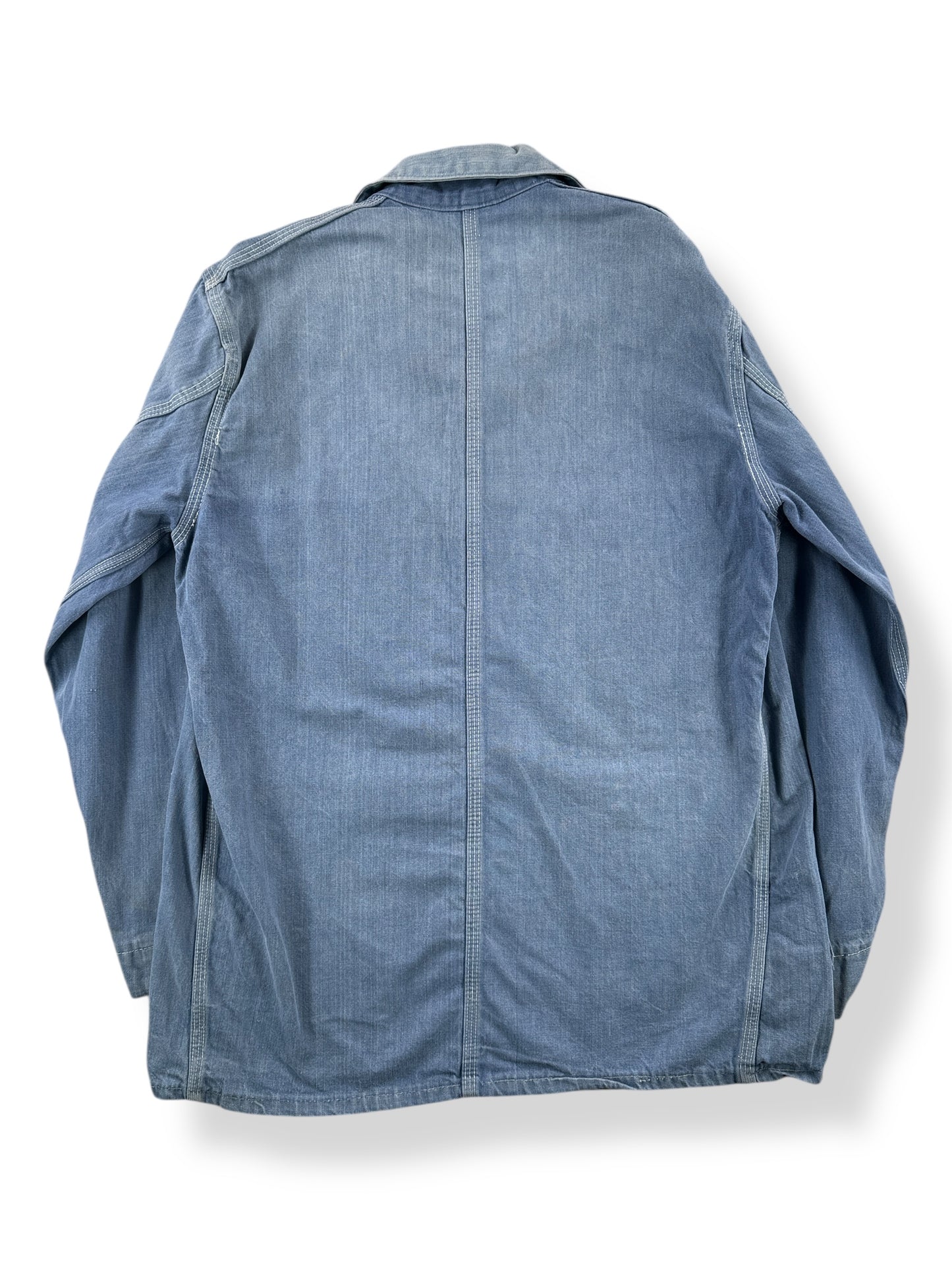 Back of Vintage Montgomery Ward Powr House Chore Coat SZ L