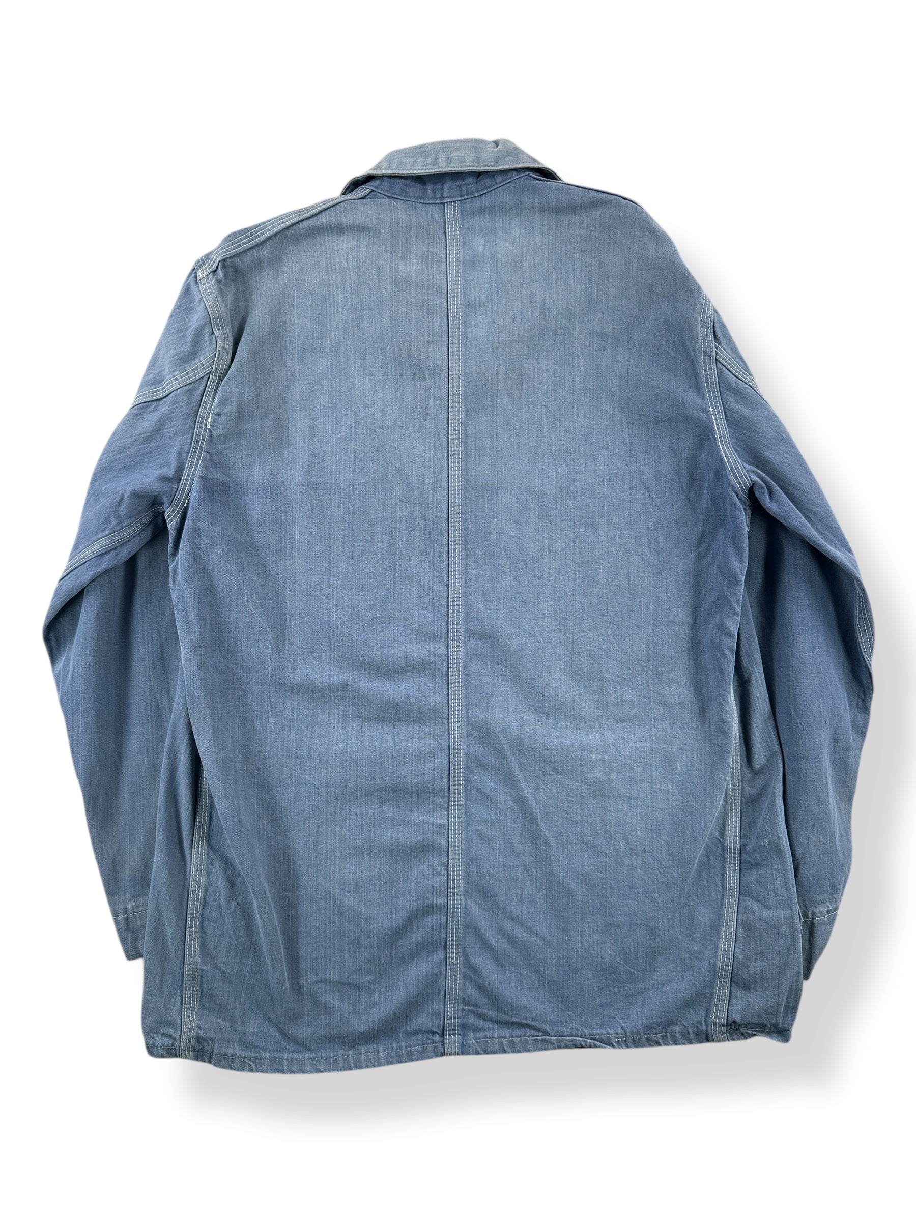 Back of Vintage Montgomery Ward Powr House Chore Coat SZ L