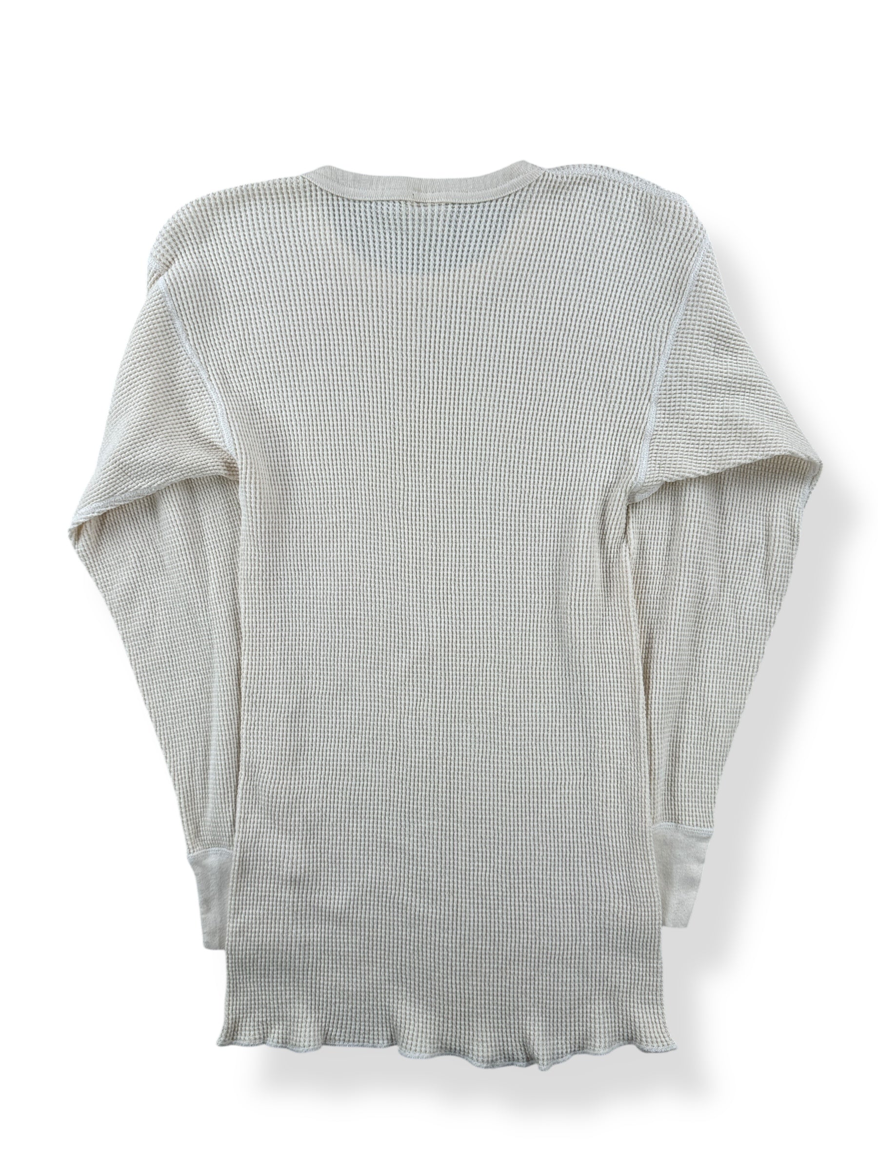 Back of Vintage J.E. Morgan 100% Cotton Waffle Undershirt SZ XL (Fits XS)