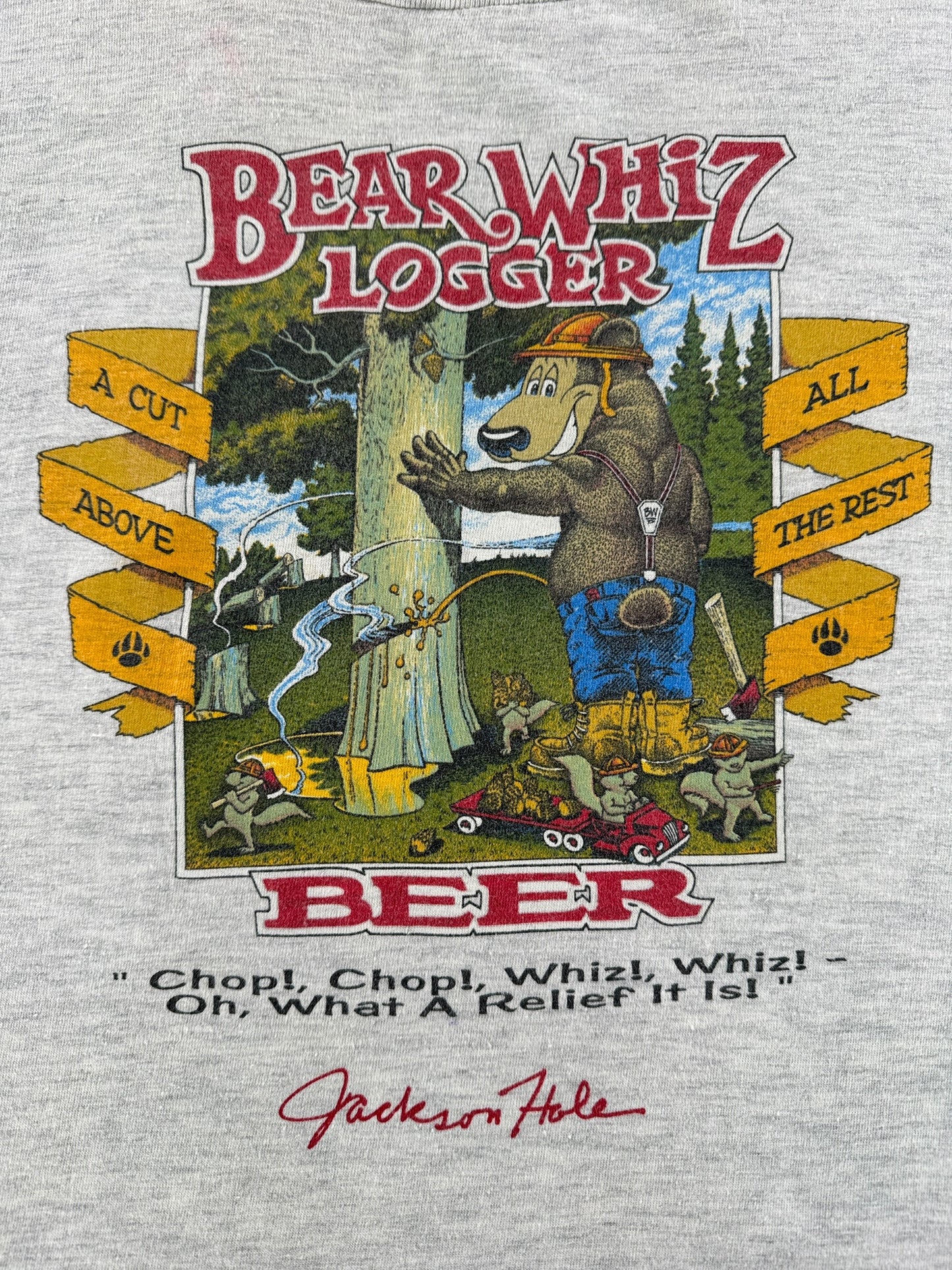 Graphic of Vintage Bear Whiz Tee SZ L (Fits M/L)