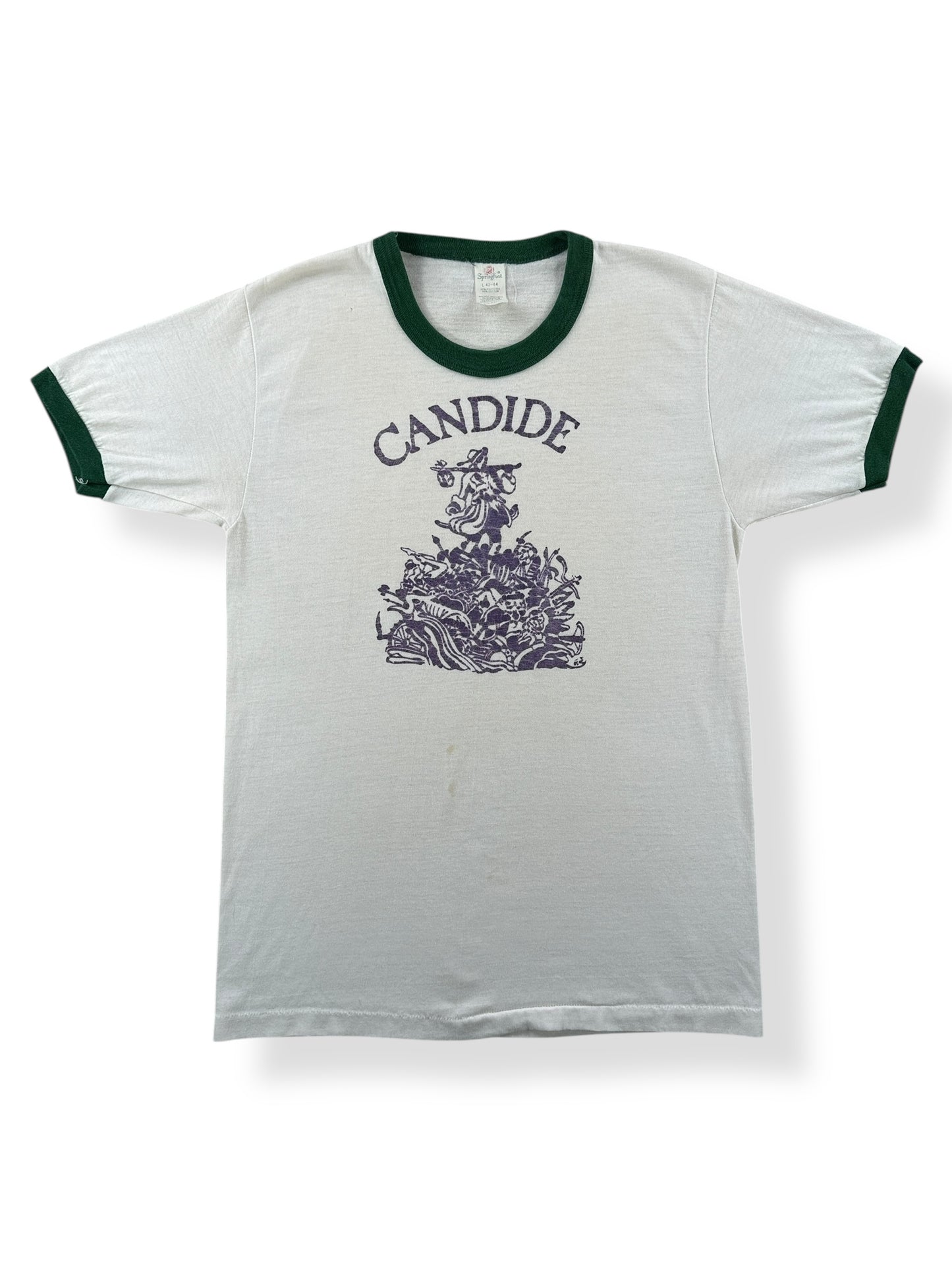Front of Vintage Voltaire Candide Tee SZ S