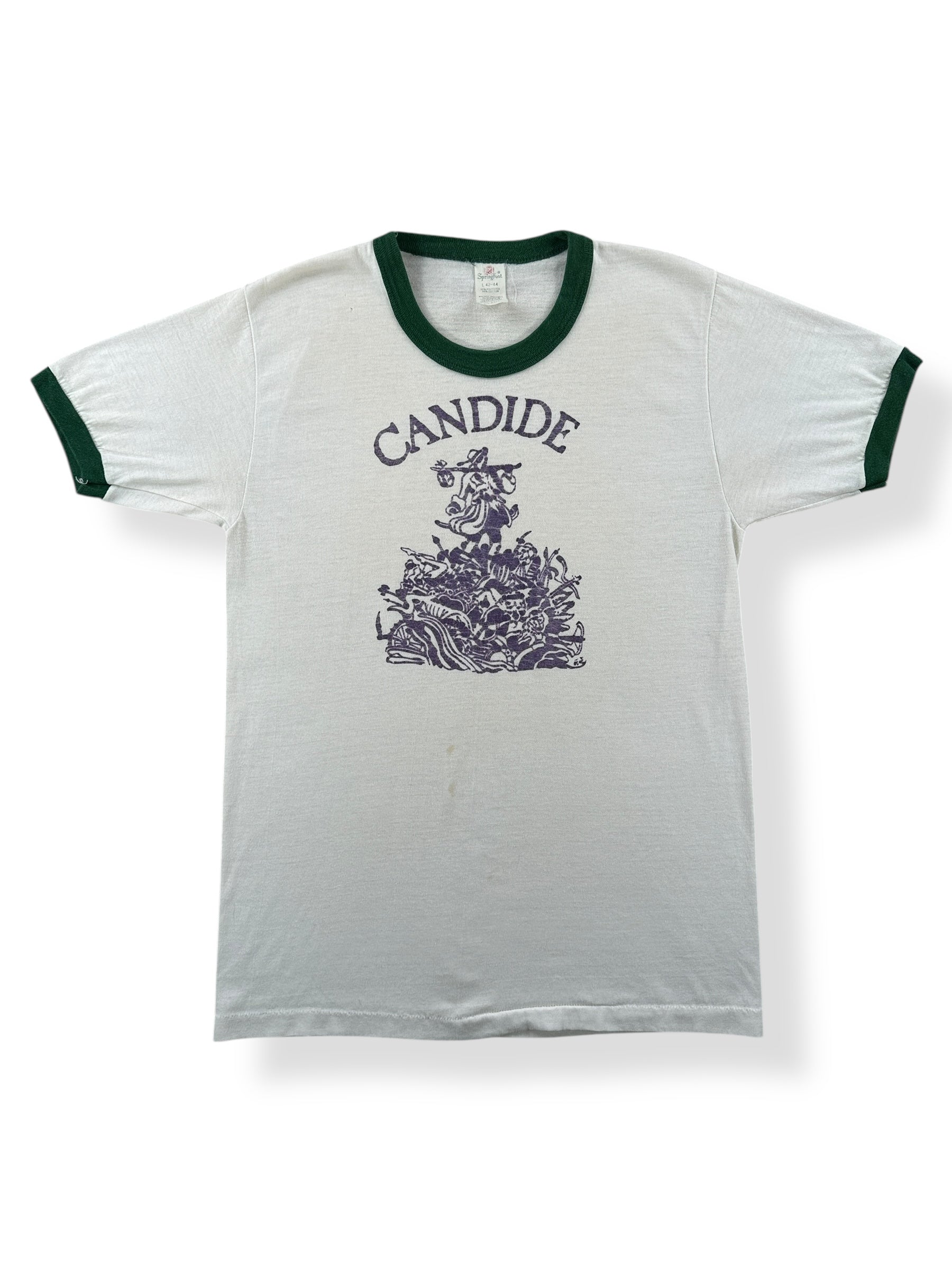 Front of Vintage Voltaire Candide Tee SZ S