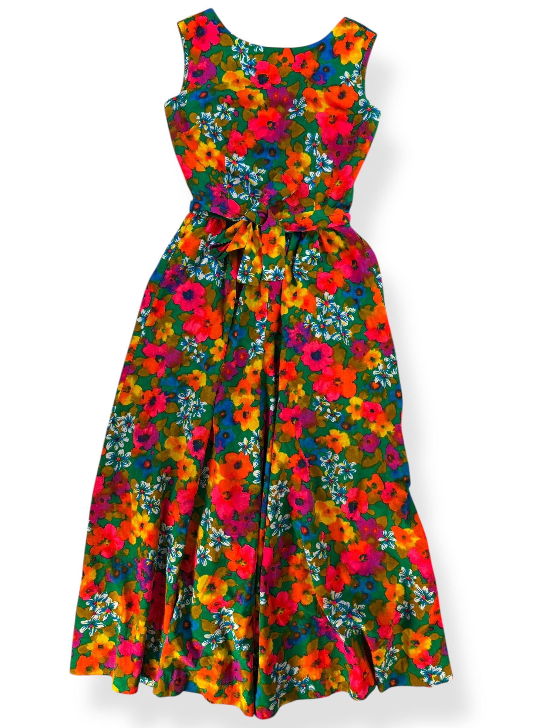 Front 1960s Sun Fashions Palazzo Jumpsuit S