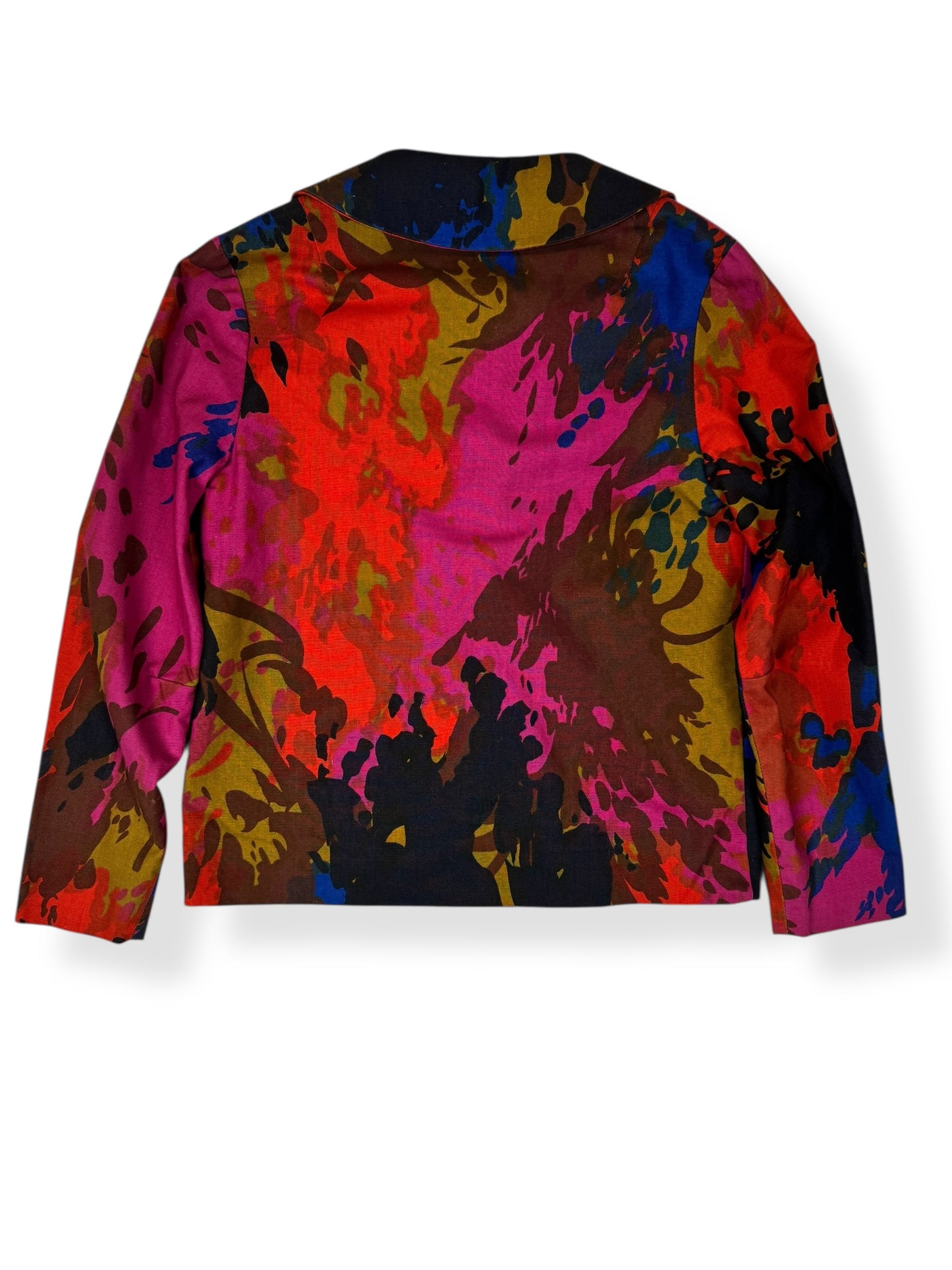 Back of 1960s Mr. Eric Colorful Dress Jacket M