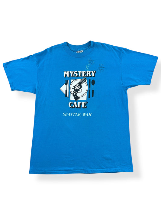 Front of Vintage Mystery Cafe Seattle Tee SZ XL