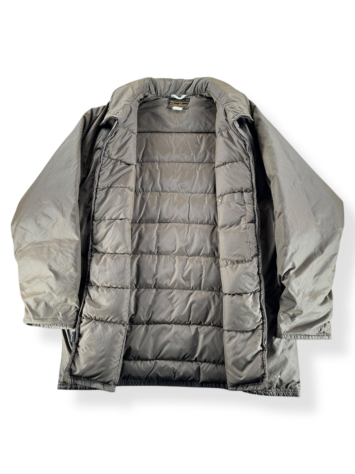 Inside of Vintage Eddie Bauer Down Parka SZ XL AS IS